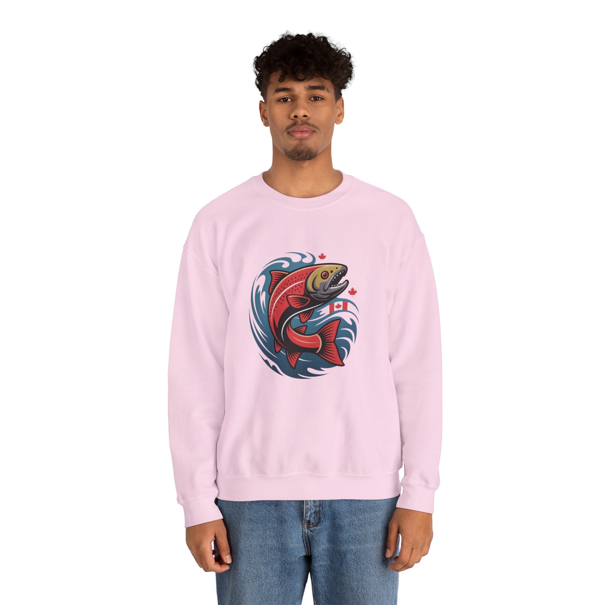 Salmon Wave Sweatshirt – Vintage Fishing Crewneck