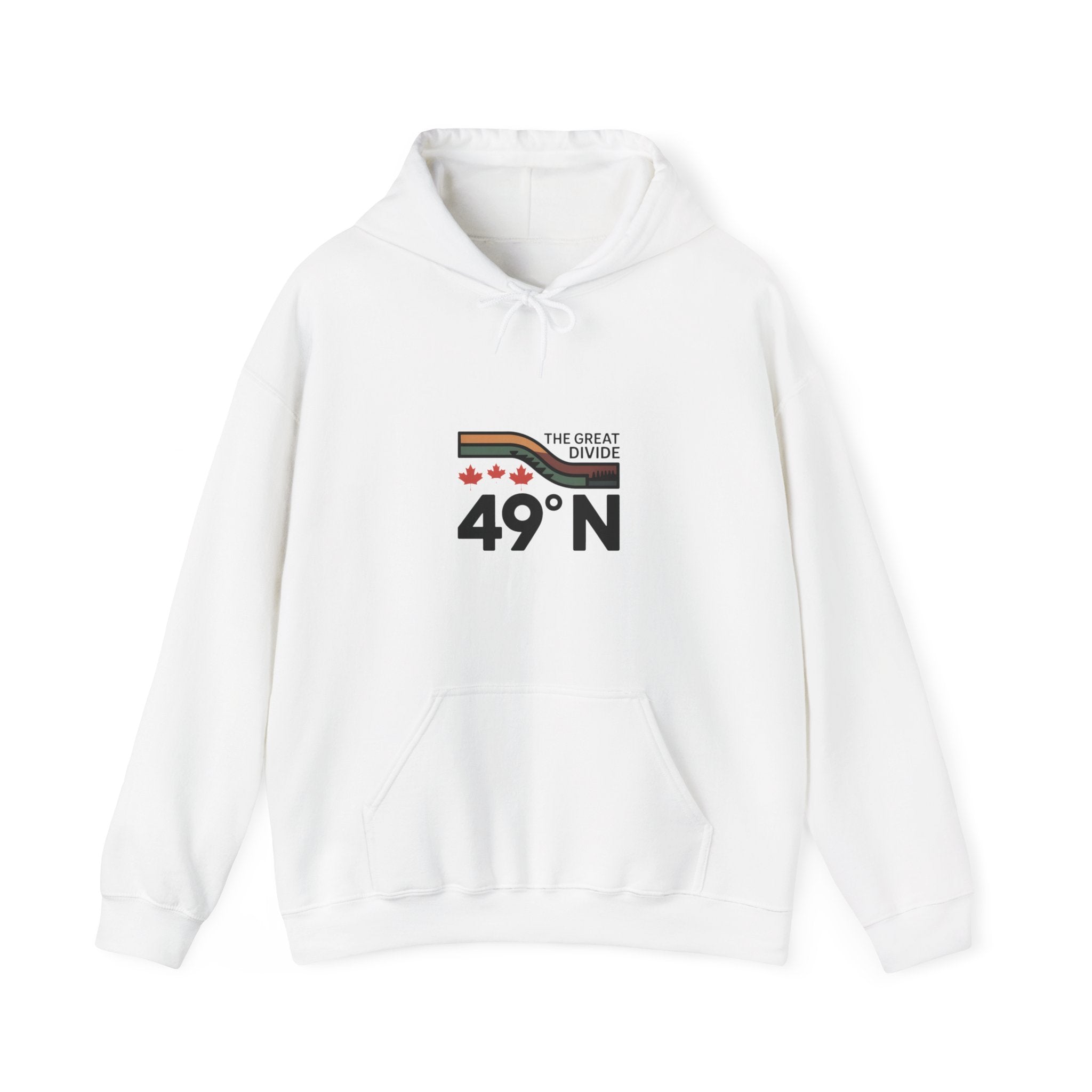 49N The Great Divide Hoodie — Canada Border Latitude Pullover