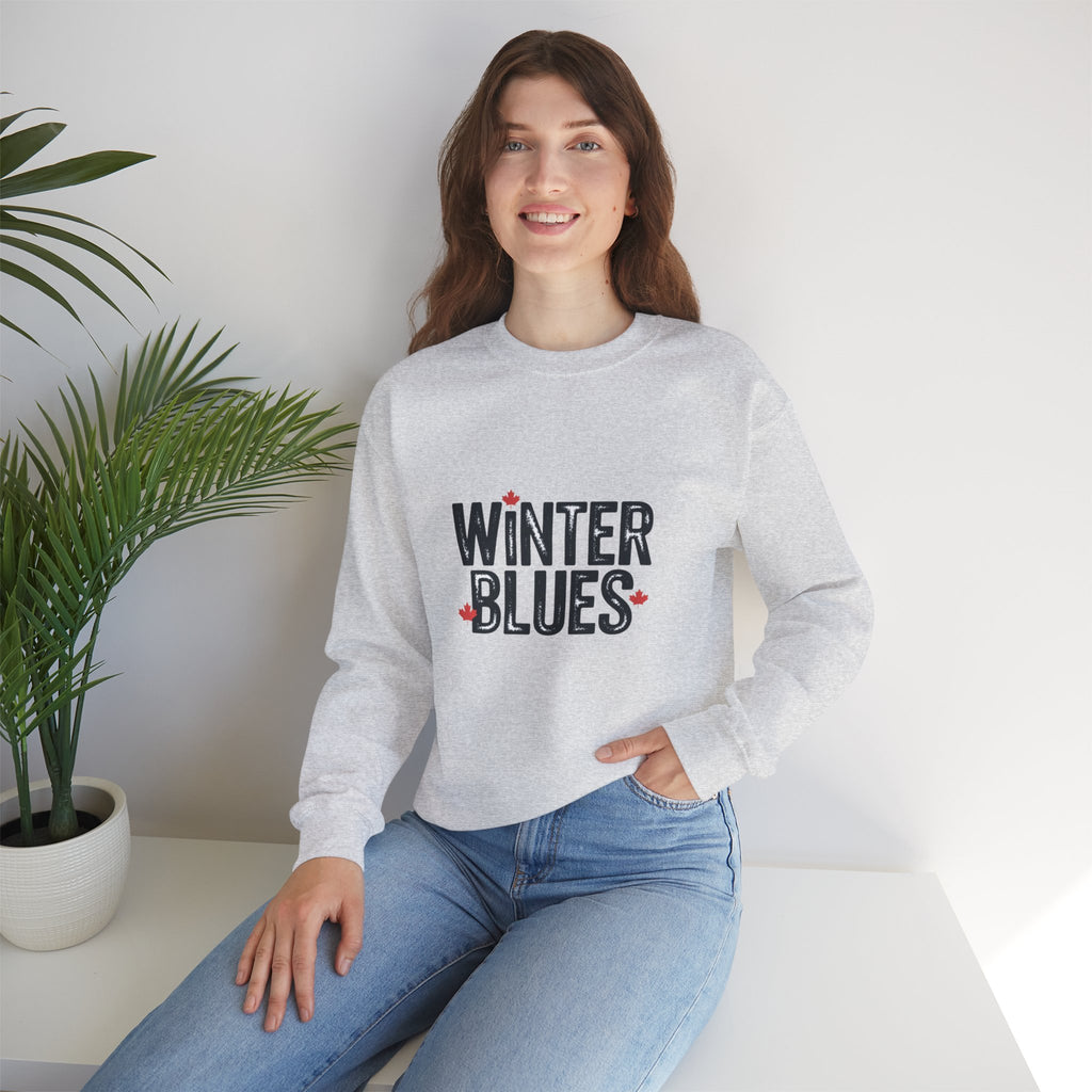 Winter Blues Sweatshirt — Cozy Seasonal Crewneck with Playful Text