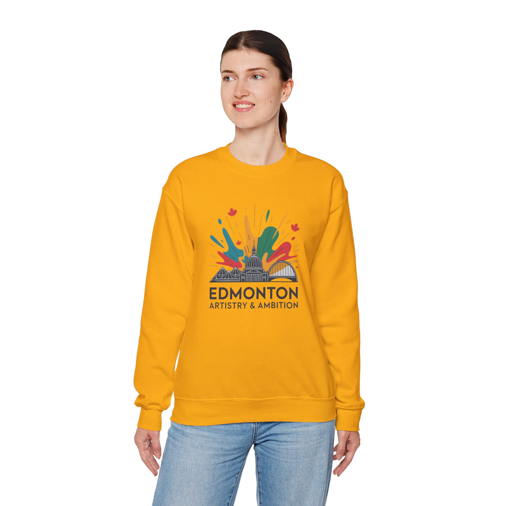 Edmonton Artistry & Ambition Crewneck Sweatshirt — City Arts Graphic Pullover
