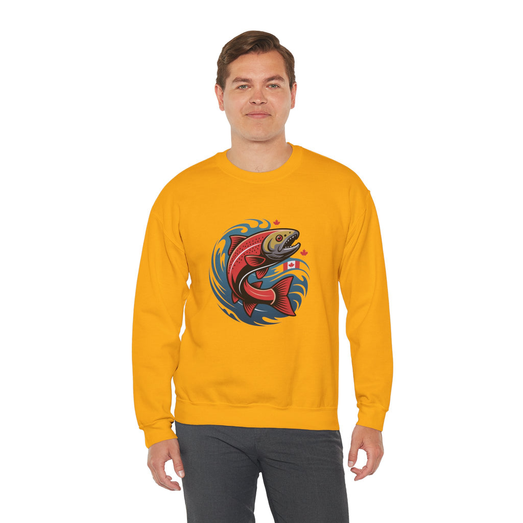 Salmon Wave Sweatshirt – Vintage Fishing Crewneck