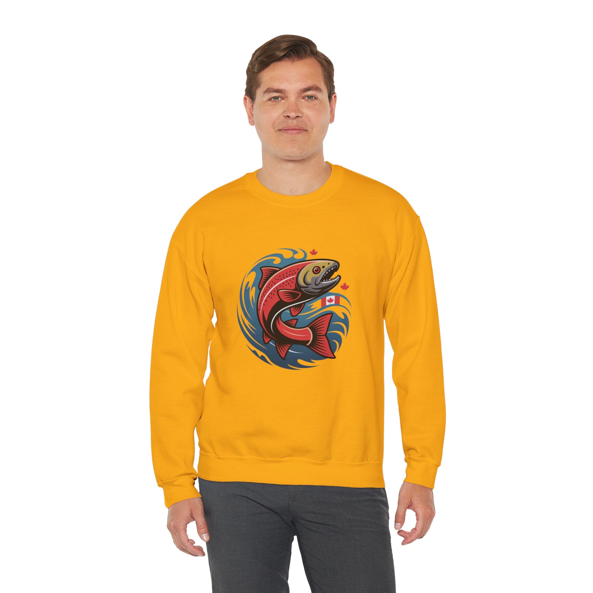 Salmon Wave Sweatshirt – Vintage Fishing Crewneck