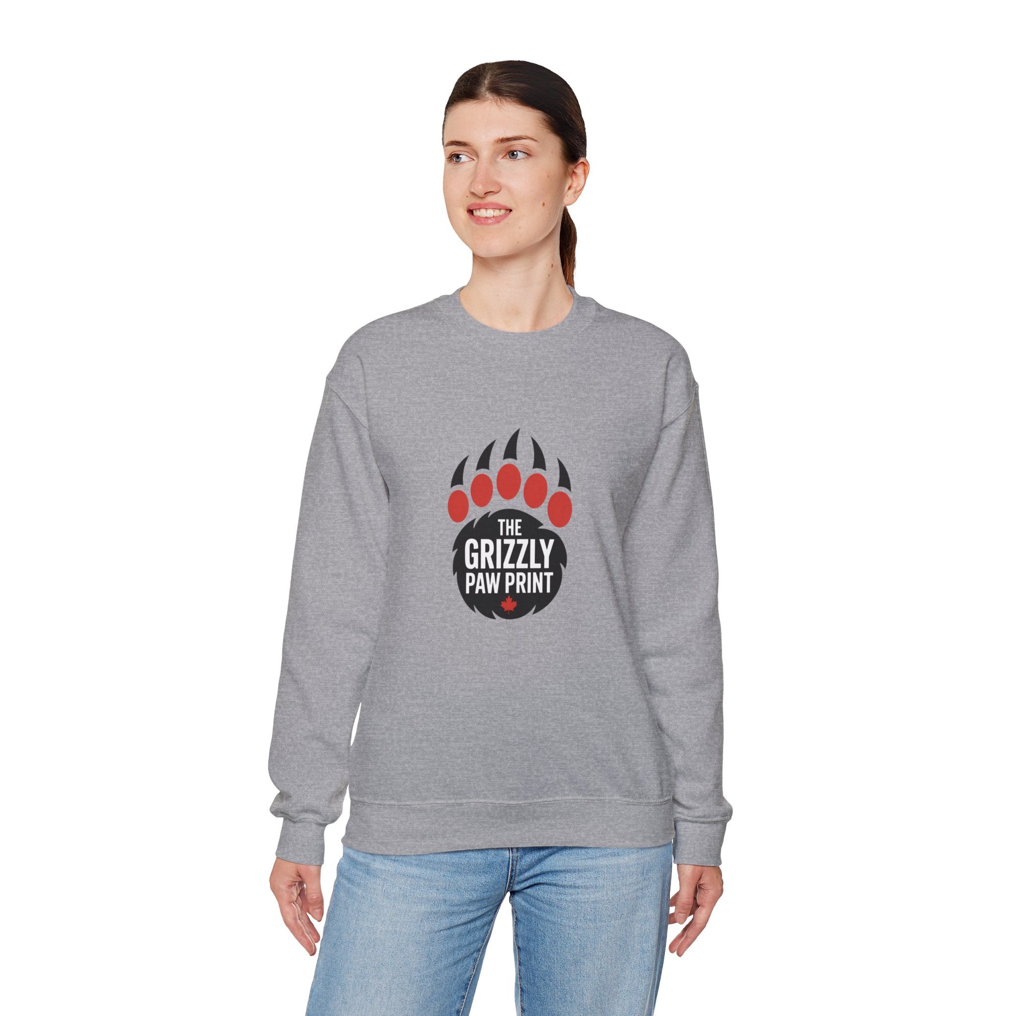 The Grizzly Paw Print Logo Crewneck - Sweatshirt