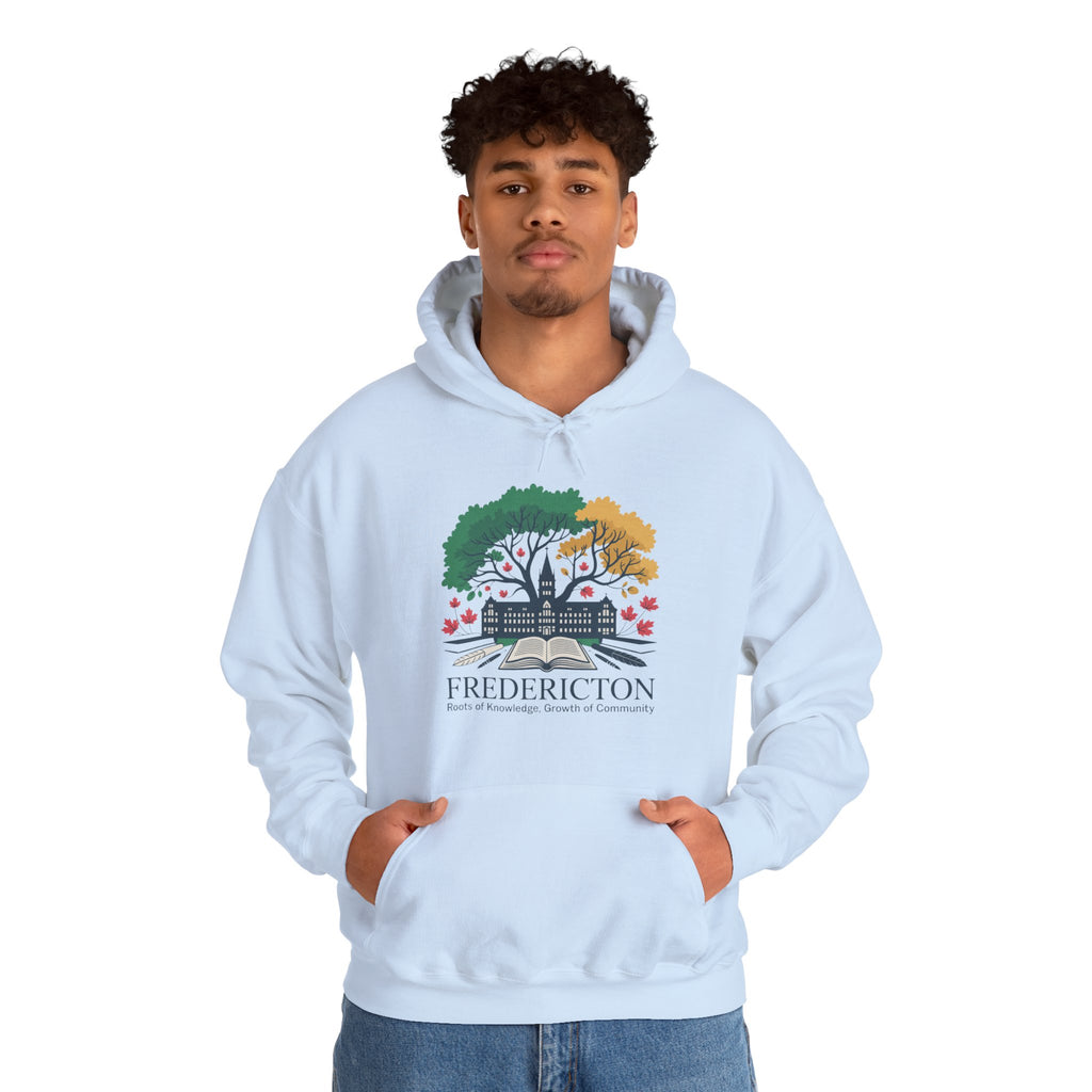 Fredericton Seasonal Tree Hoodie - Cityscape Autumn/Winter Sweatshirt
