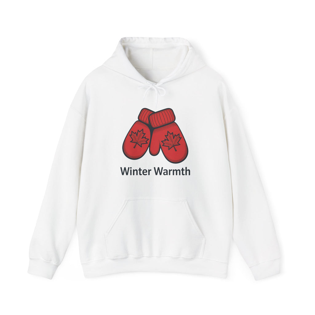 Winter Warmth Hoodie — Red Maple Mittens Cozy Winter Sweatshirt