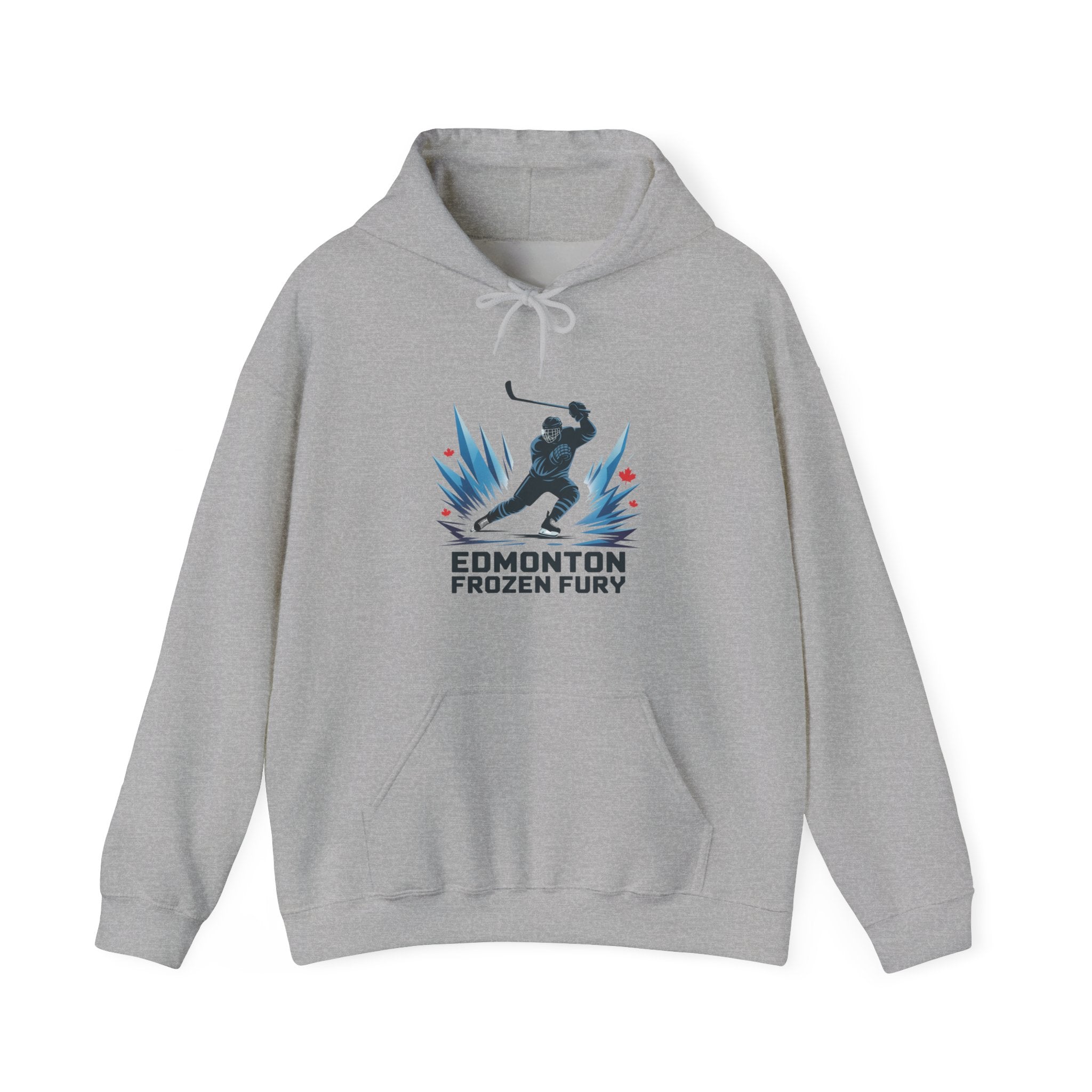 Edmonton Frozen Fury Hockey Hoodie Cold-Weather Hockey Team Pullover