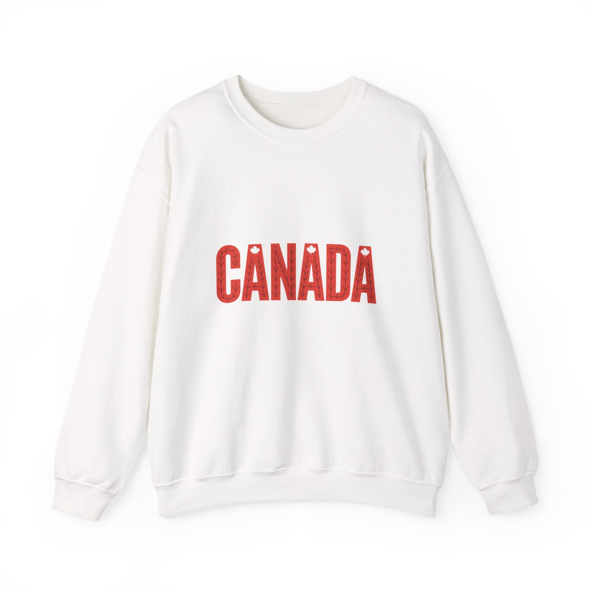 Canada Crewneck Sweatshirt – Retro Red Block Lettering