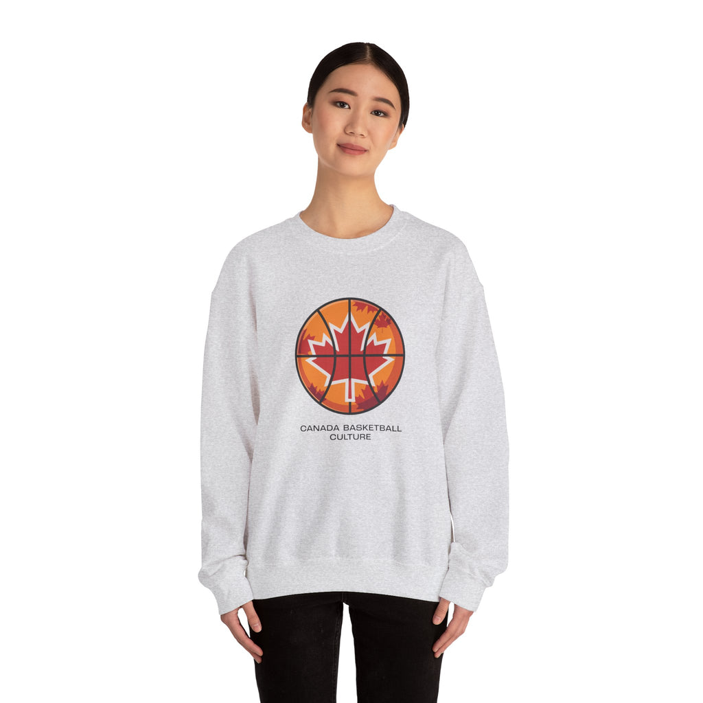 Canada Basketball Culture Sweatshirt — Maple Leaf Basketball Crewneck