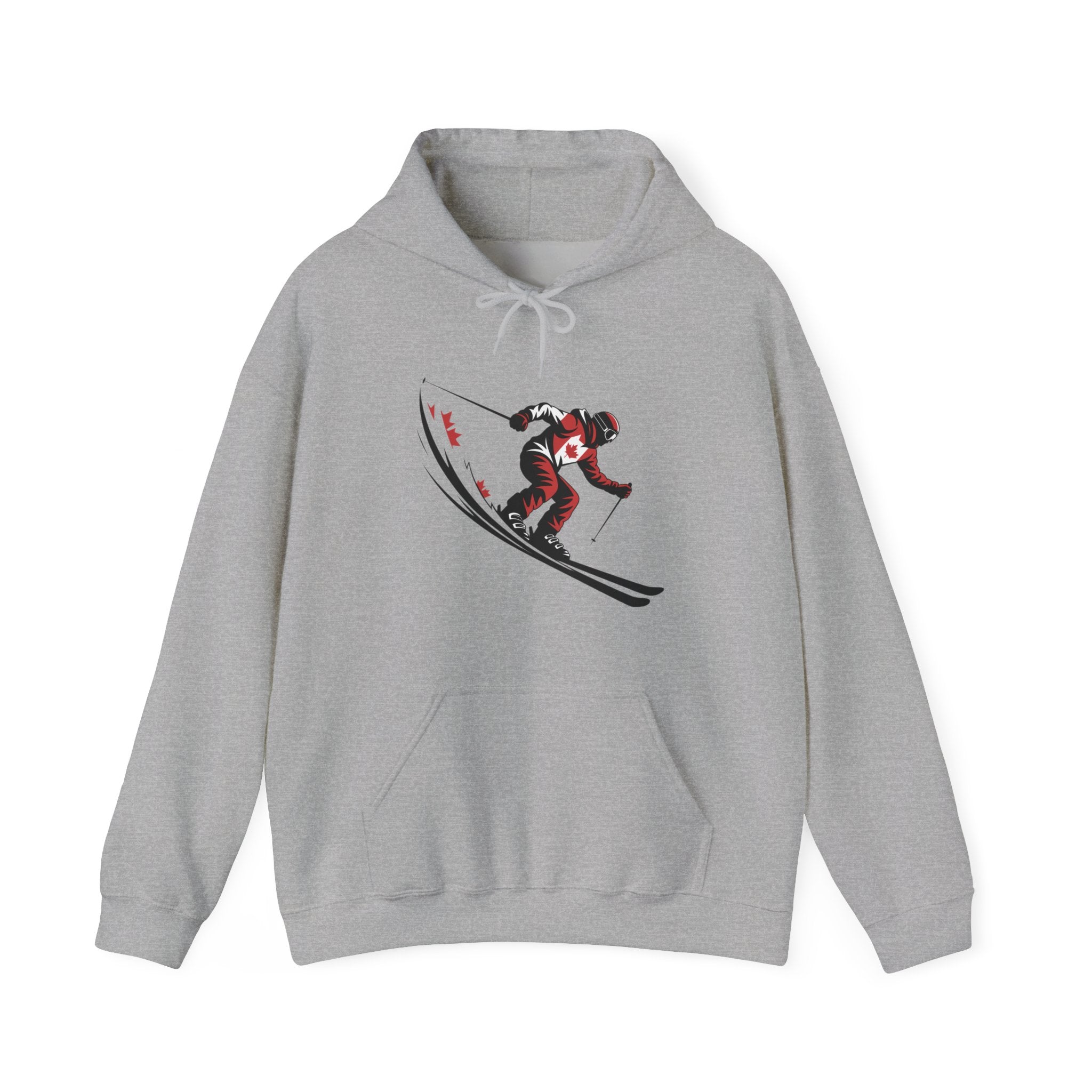 Ski Racer Hoodie – Retro Alpine Skier Graphic Sweatshirt