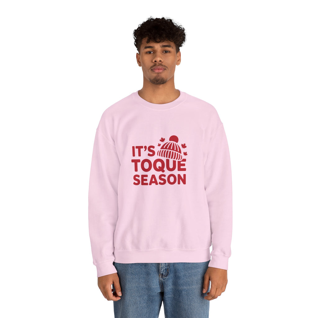 "It's Toque Season" Cozy Winter Crewneck Sweatshirt