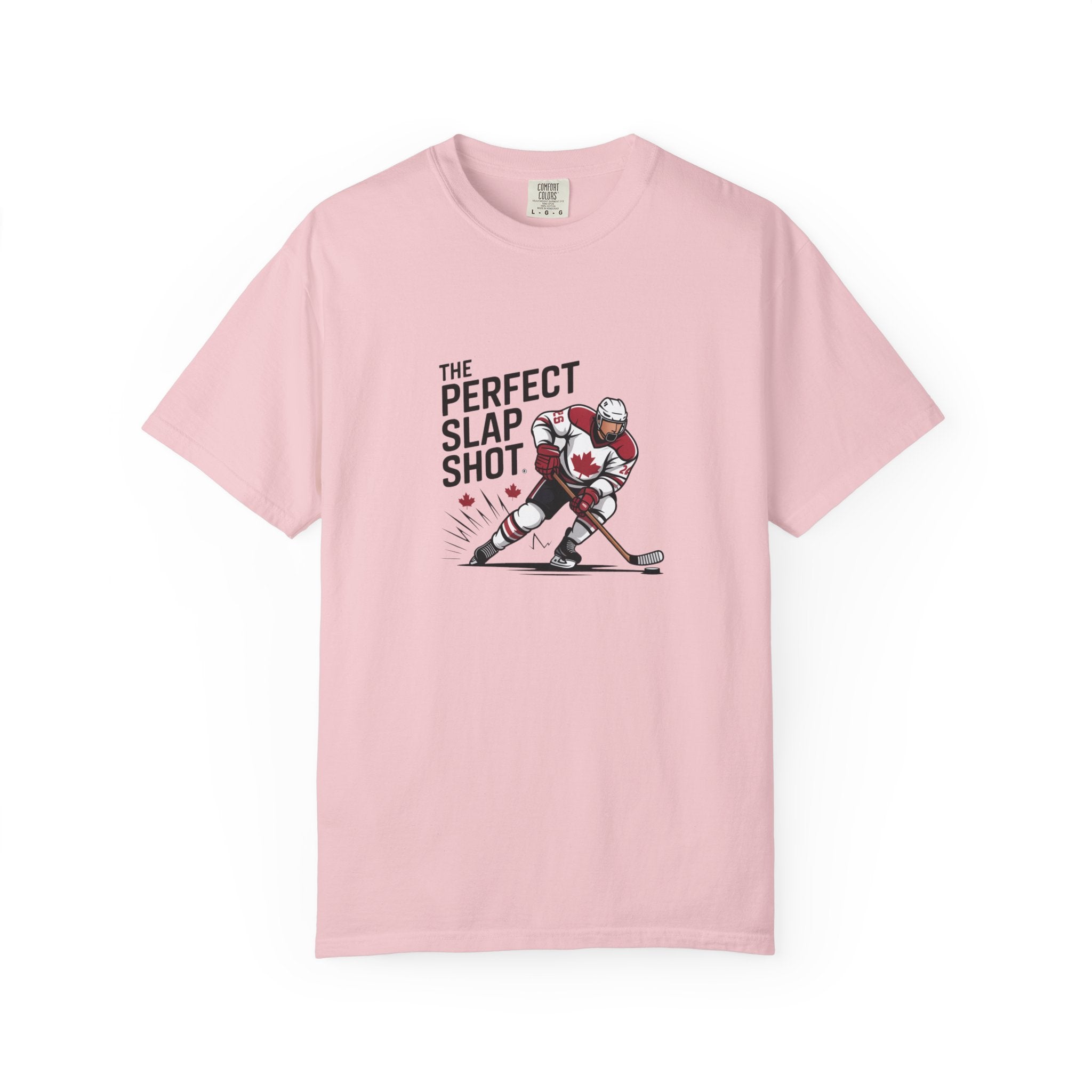Hockey Slap Shot T-Shirt — “The Perfect Slap Shot” Graphic Tee