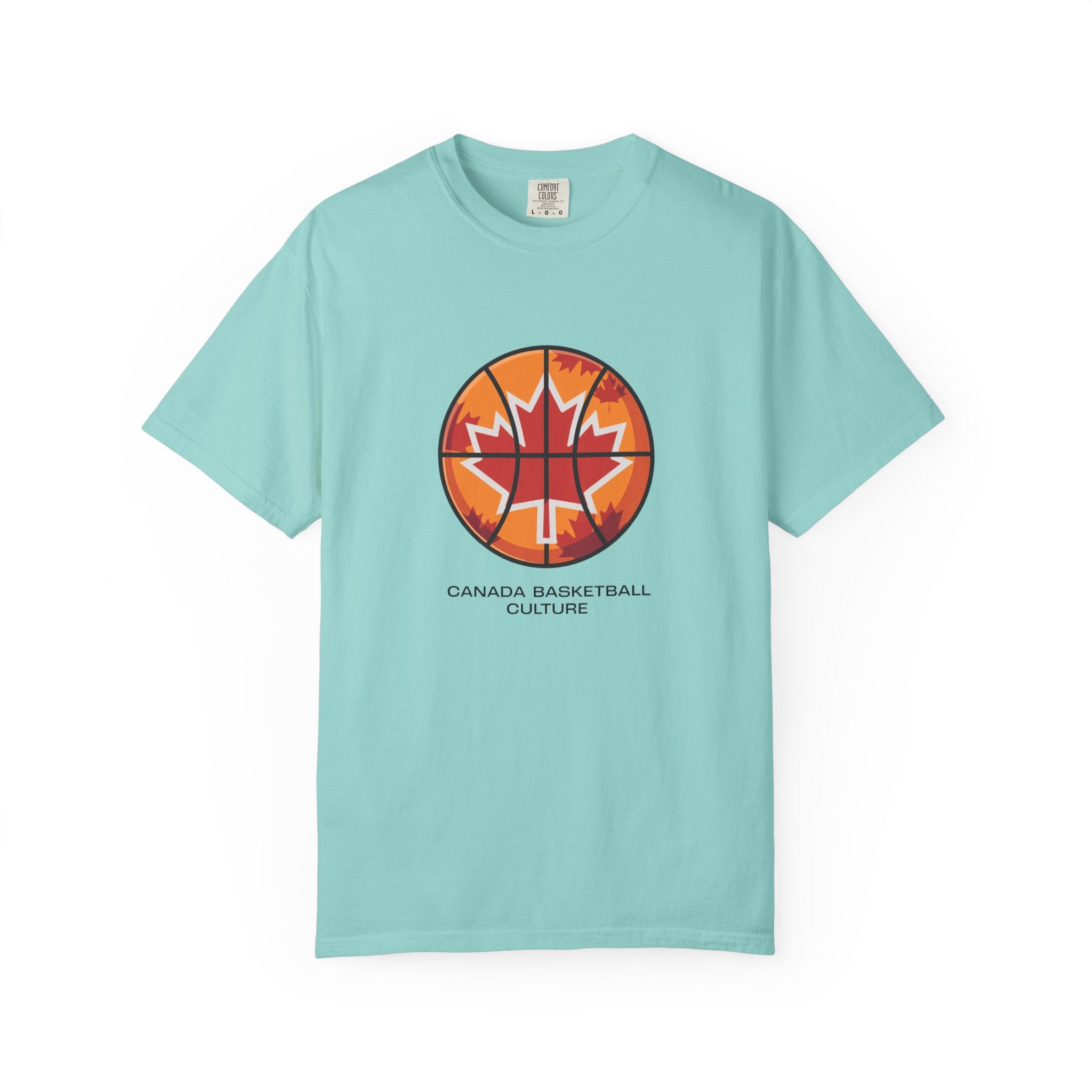 Canada Basketball Culture T-Shirt — Maple Leaf Basketball Graphic Tee