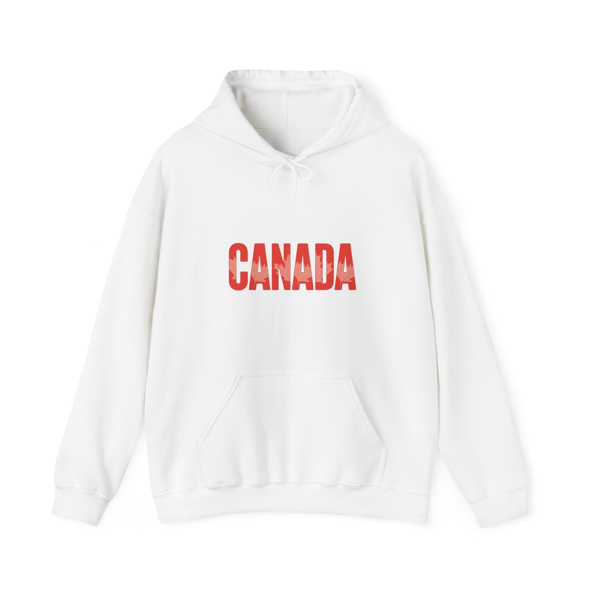 Canada Hoodie - Vintage Red Text Pullover for Canada Pride