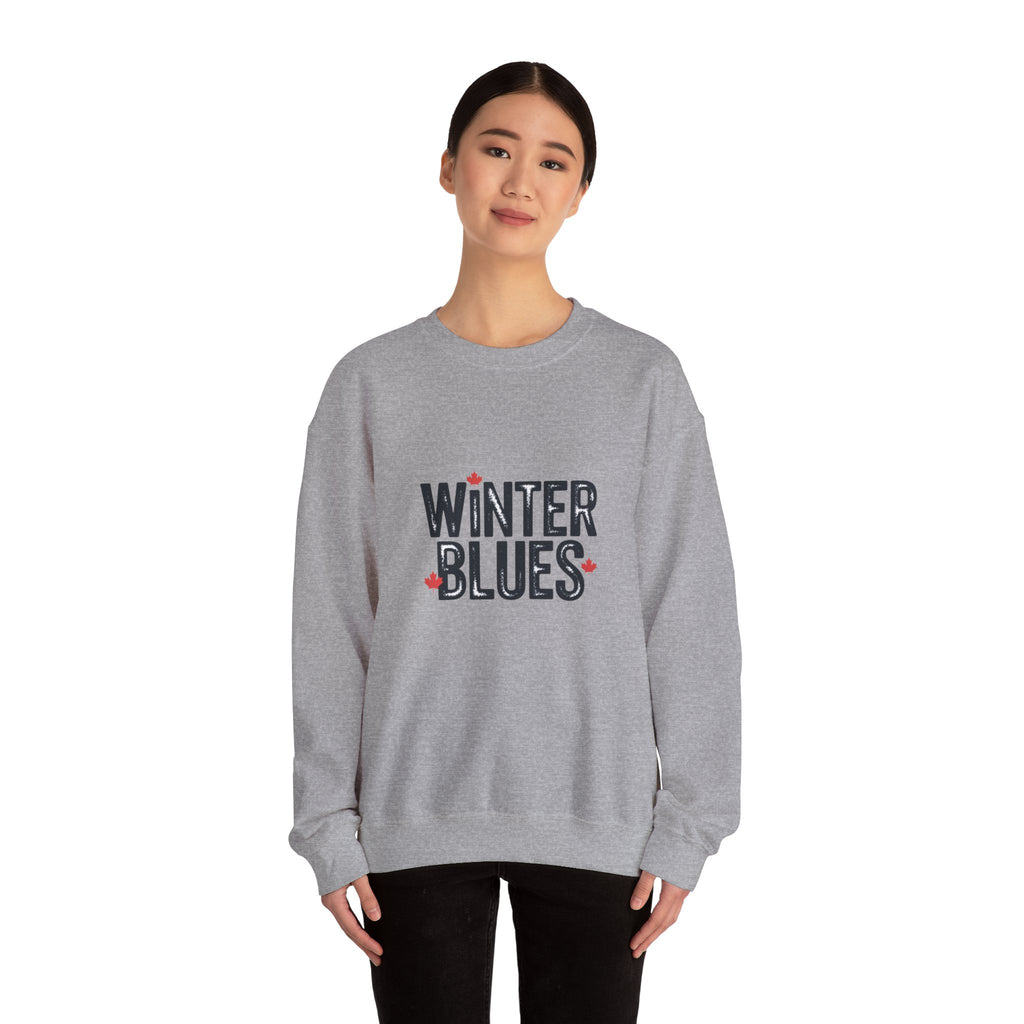 Winter Blues Sweatshirt — Cozy Seasonal Crewneck with Playful Text