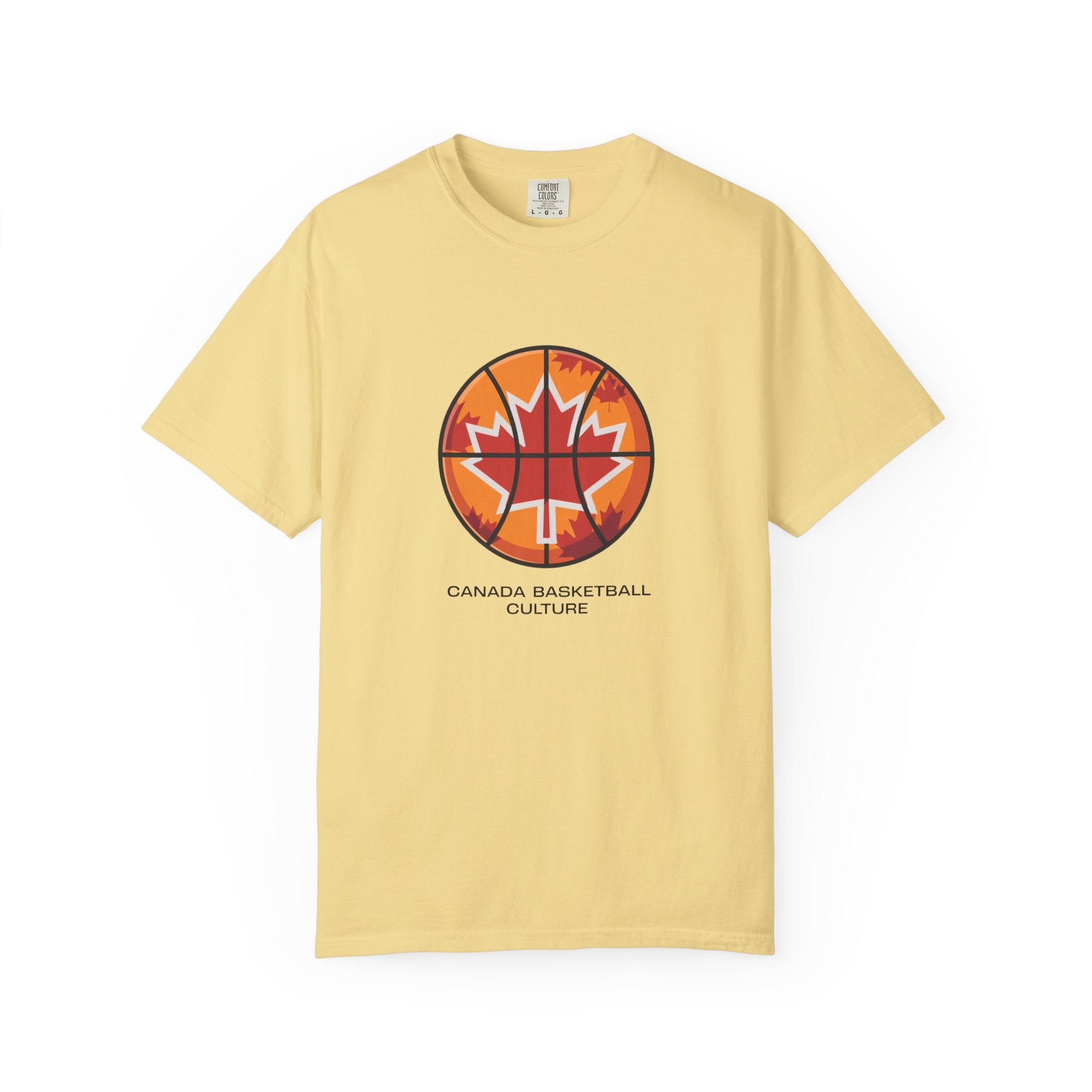 Canada Basketball Culture T-Shirt — Maple Leaf Basketball Graphic Tee