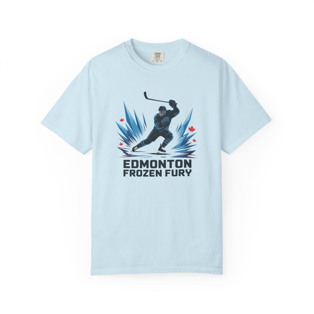 Edmonton Frozen Fury Hockey T-Shirt — Men's Ice Hockey Graphic Tee
