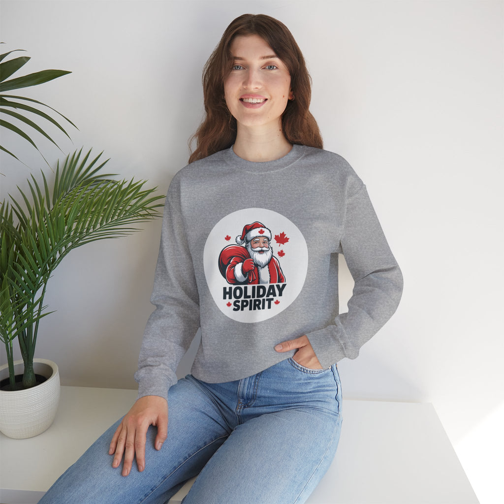 Holiday Spirit Sweatshirt — Santa Claus Christmas Crewneck