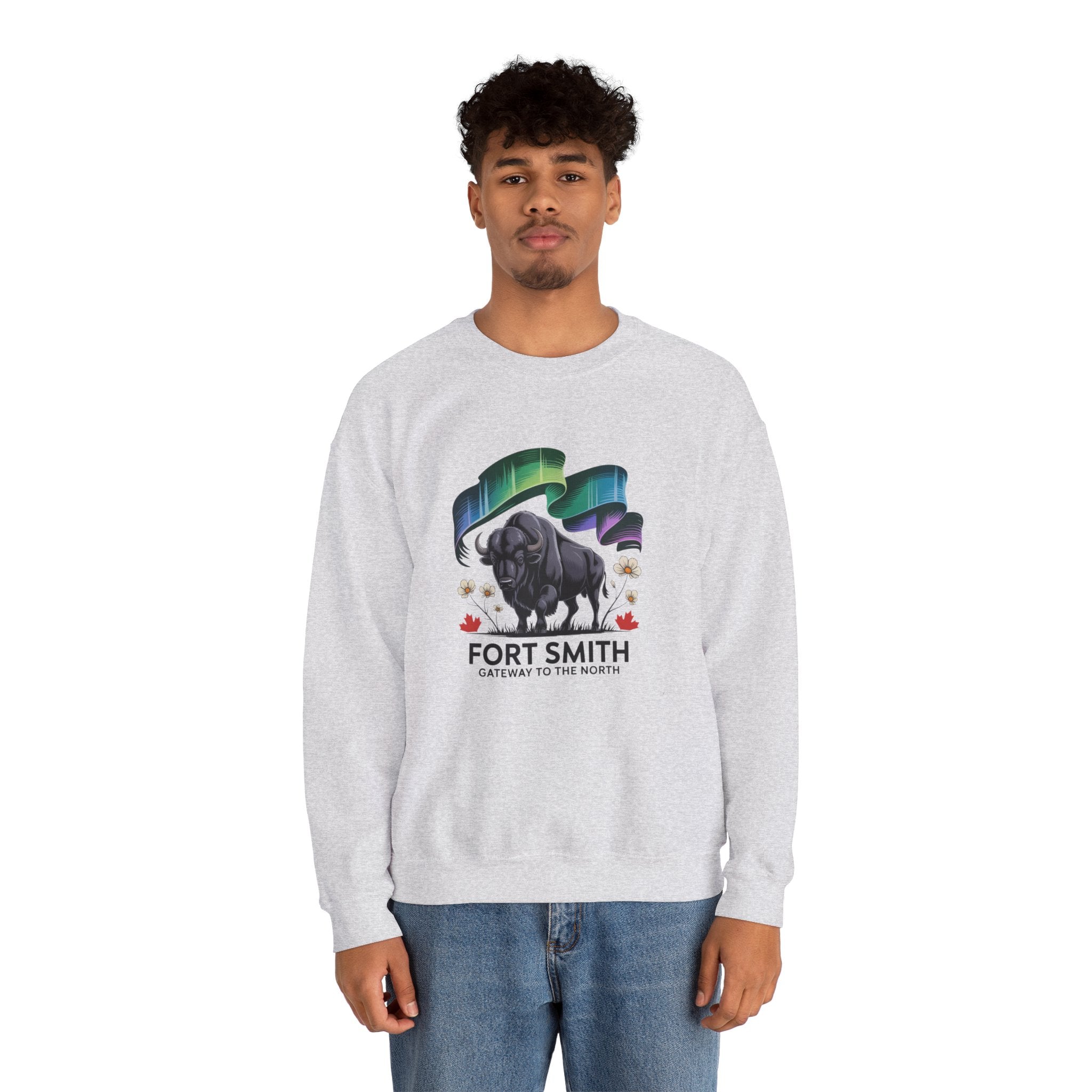 Fort Smith Northern Lights Bison Sweatshirt
