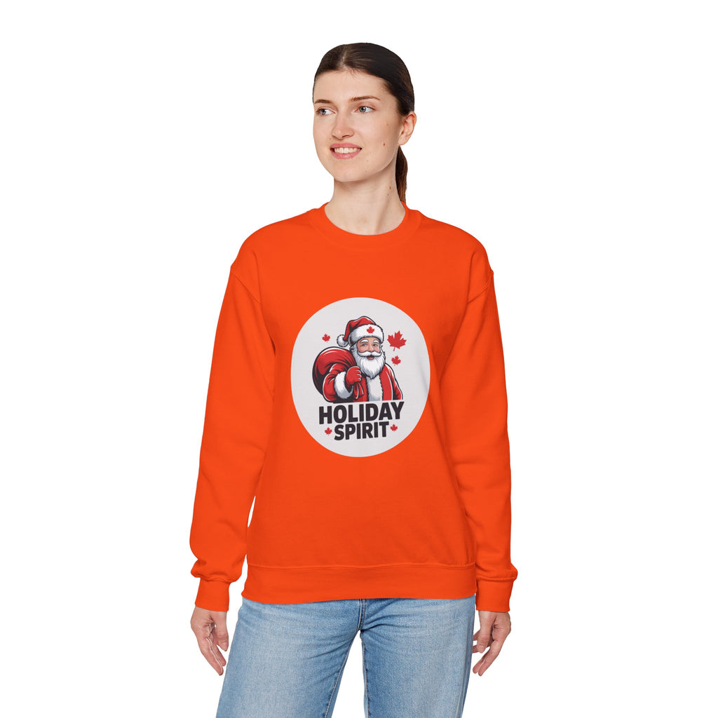Holiday Spirit Sweatshirt — Santa Claus Christmas Crewneck