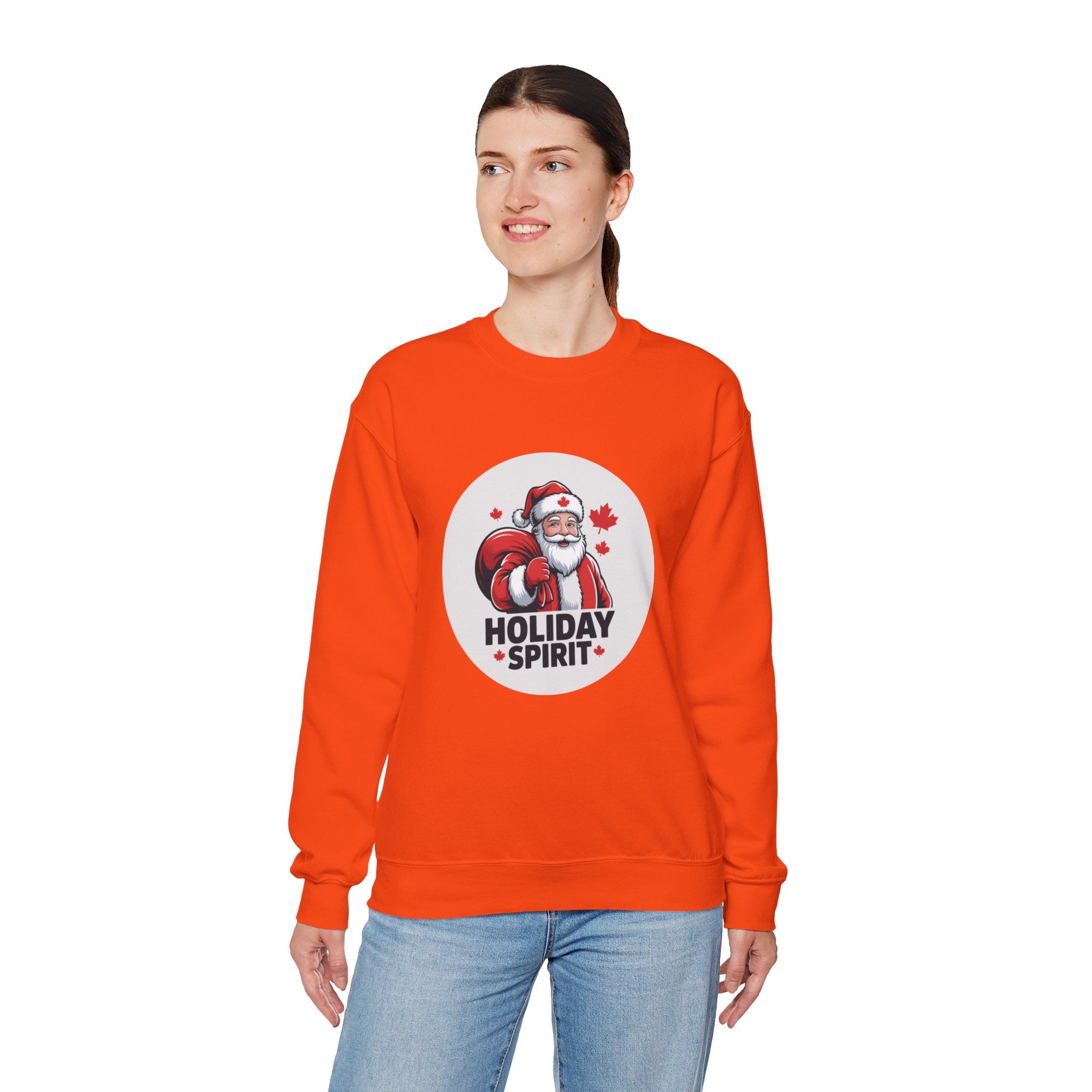 Holiday Spirit Sweatshirt — Santa Claus Christmas Crewneck