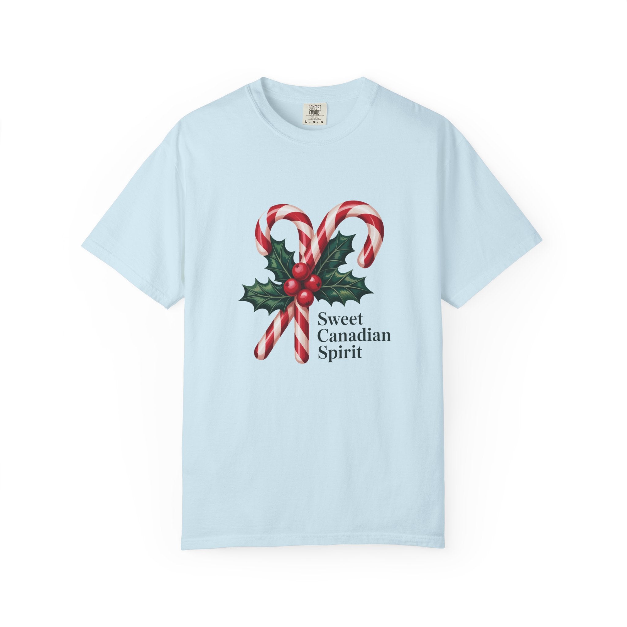 "Sweet Canadian Spirit" - Candy Cane Holiday T Shirt