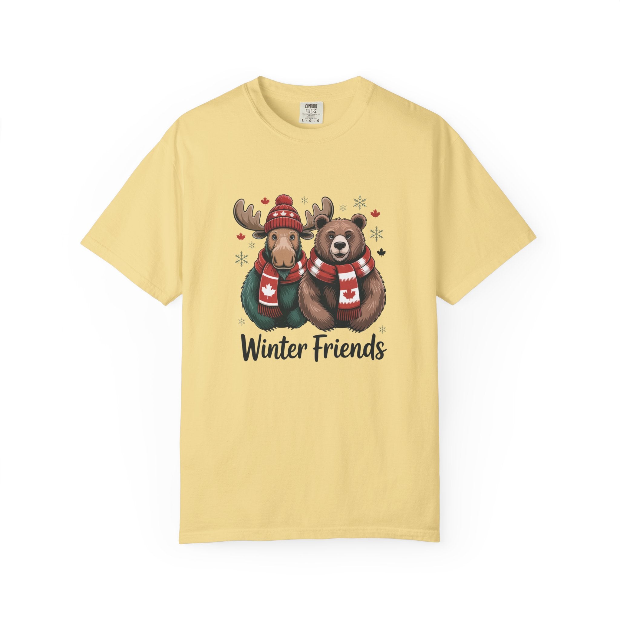 Winter Friends T-Shirt — Moose & Bear Holiday Graphic Tee