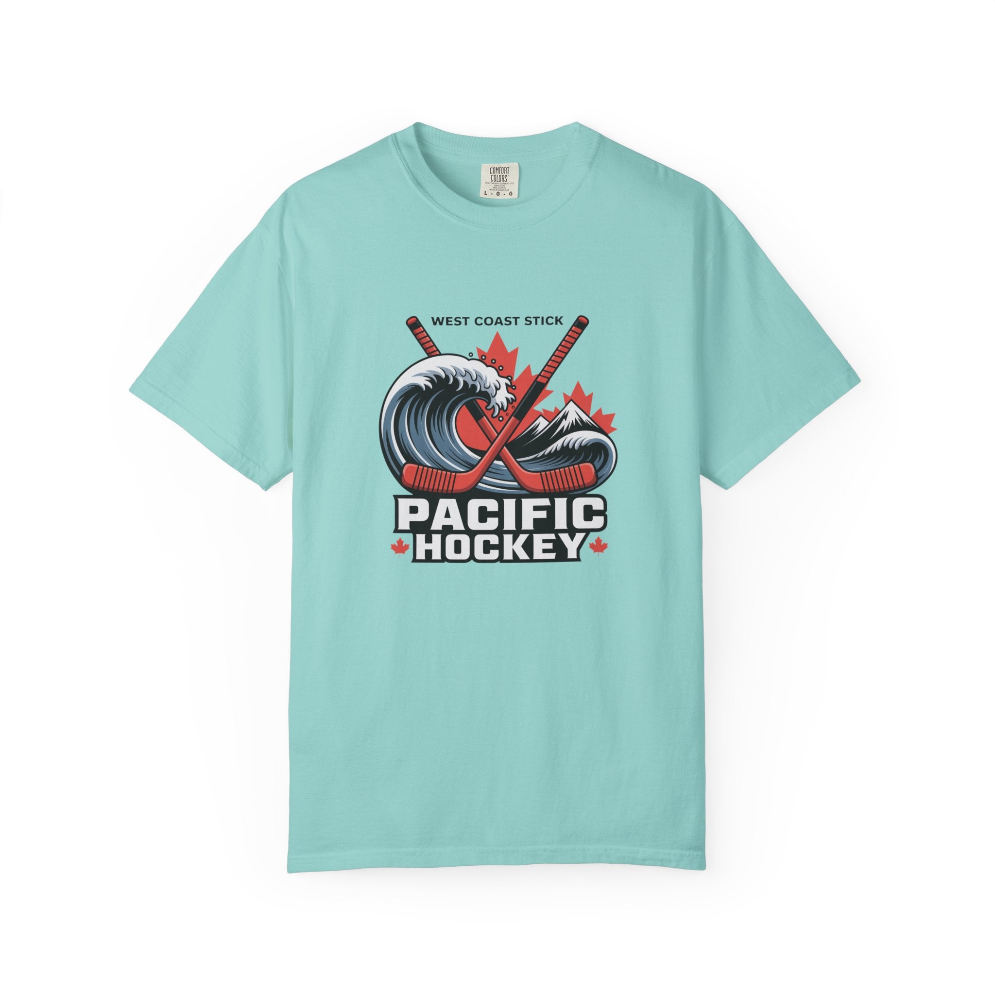 Pacific Hockey T‑Shirt — West Coast Wave & Maple Leafs Hockey Tee