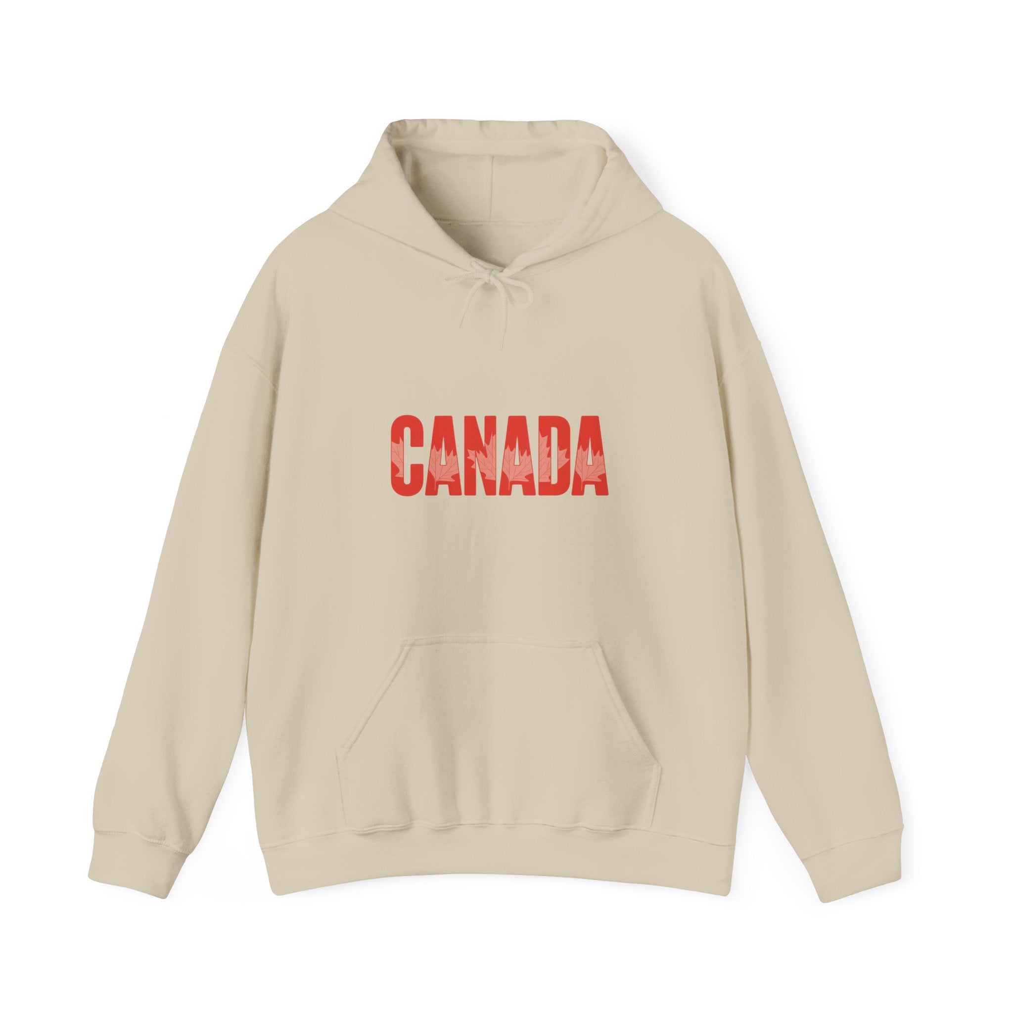 Canada Hoodie - Vintage Red Text Pullover for Canada Pride