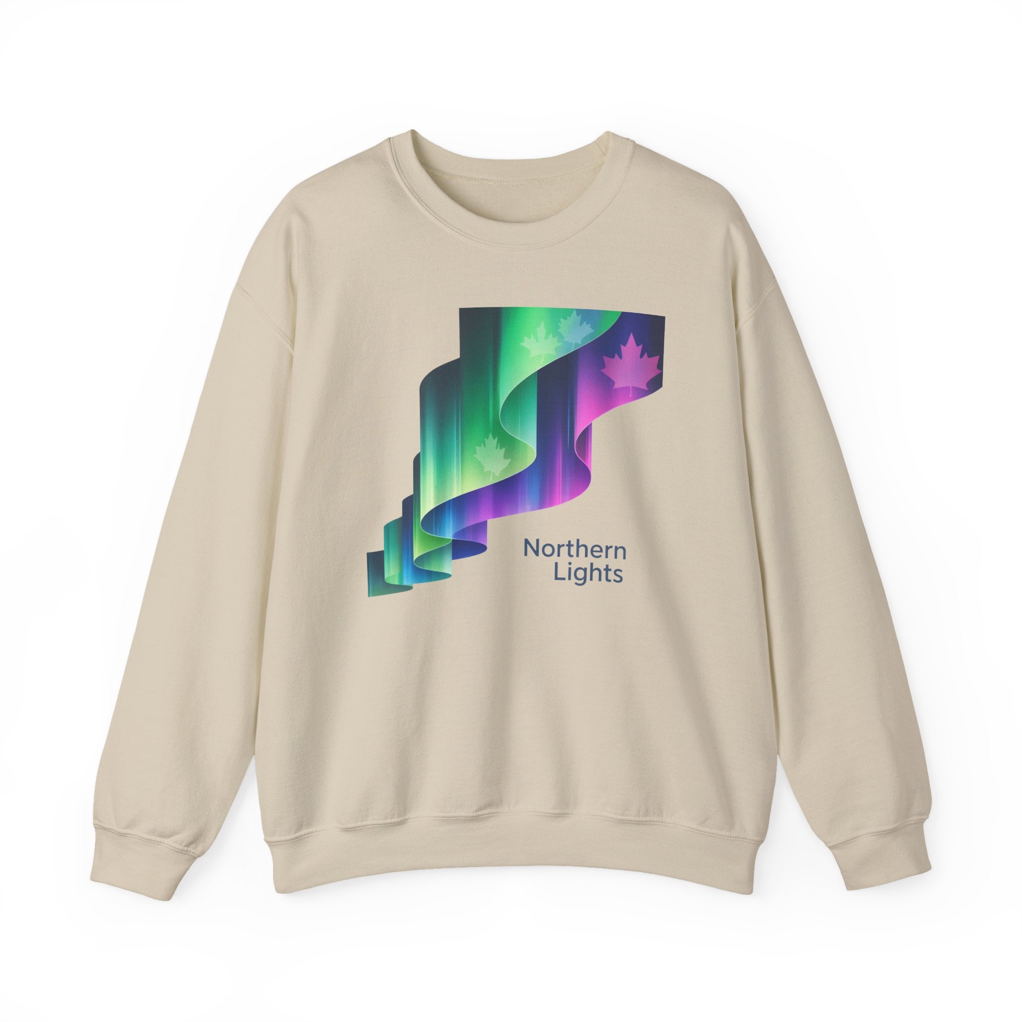 Northern Lights Crewneck Sweatshirt — Aurora Graphic Pullover