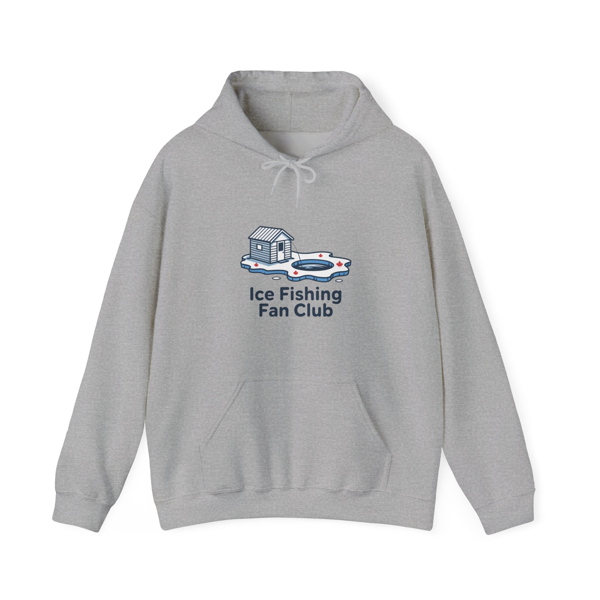 Ice Fishing Fan Club Hoodie — Cute Ice Fishing Graphic Pullover