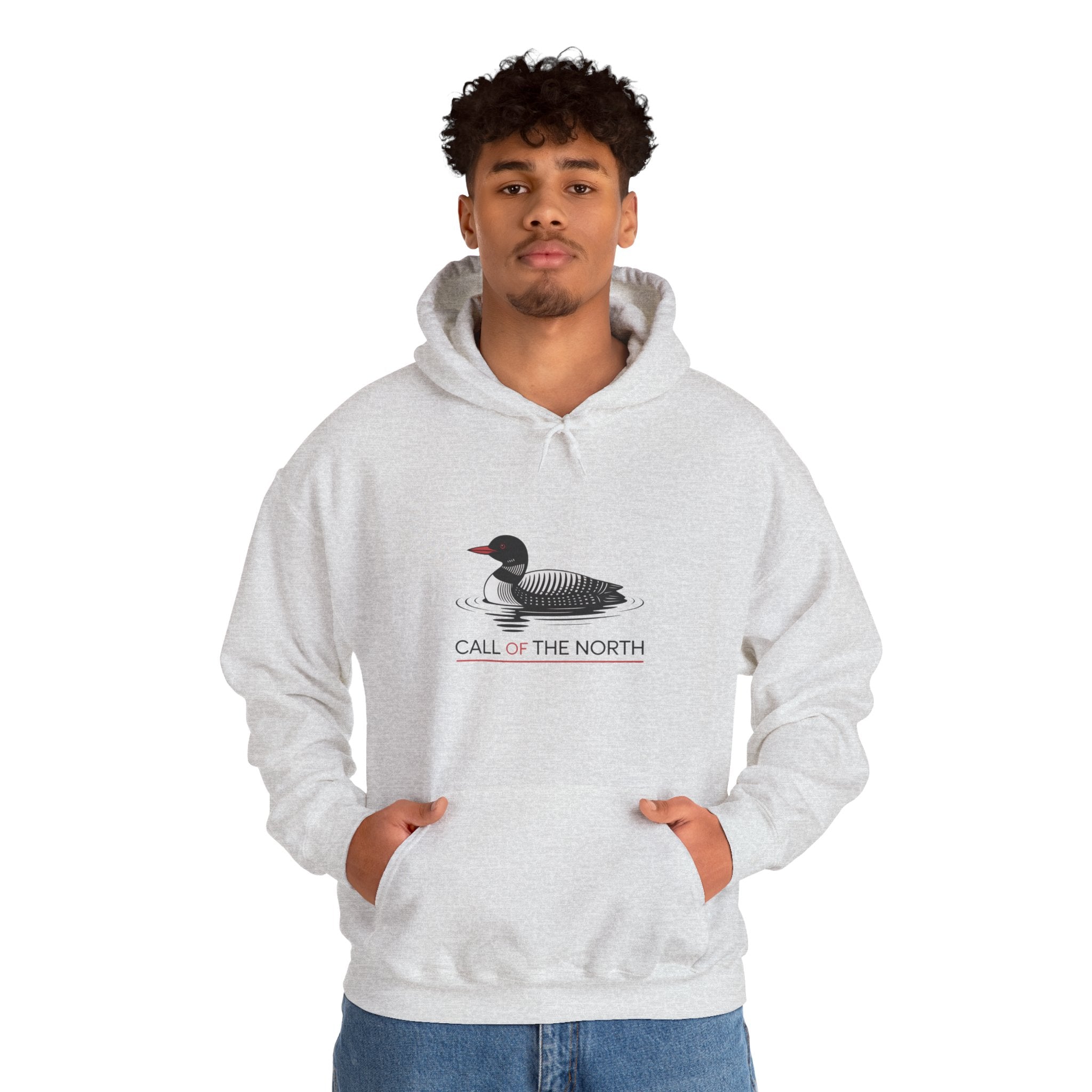 Loon Graphic Hoodie — "Call of the North" Nature Pullover