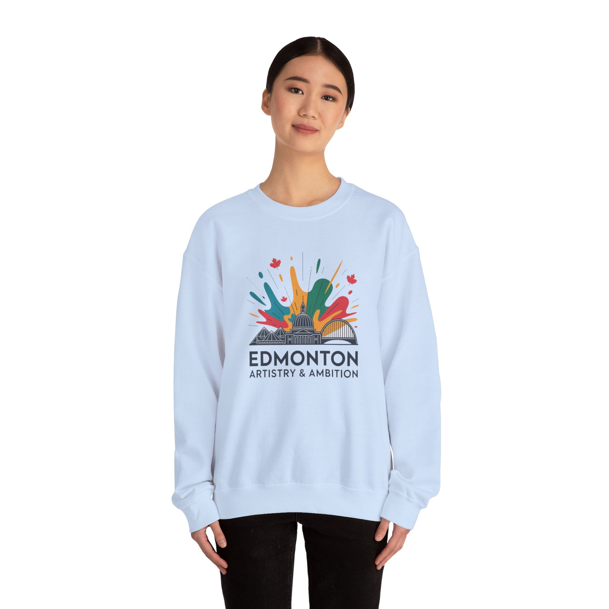 Edmonton Artistry & Ambition Crewneck Sweatshirt — City Arts Graphic Pullover