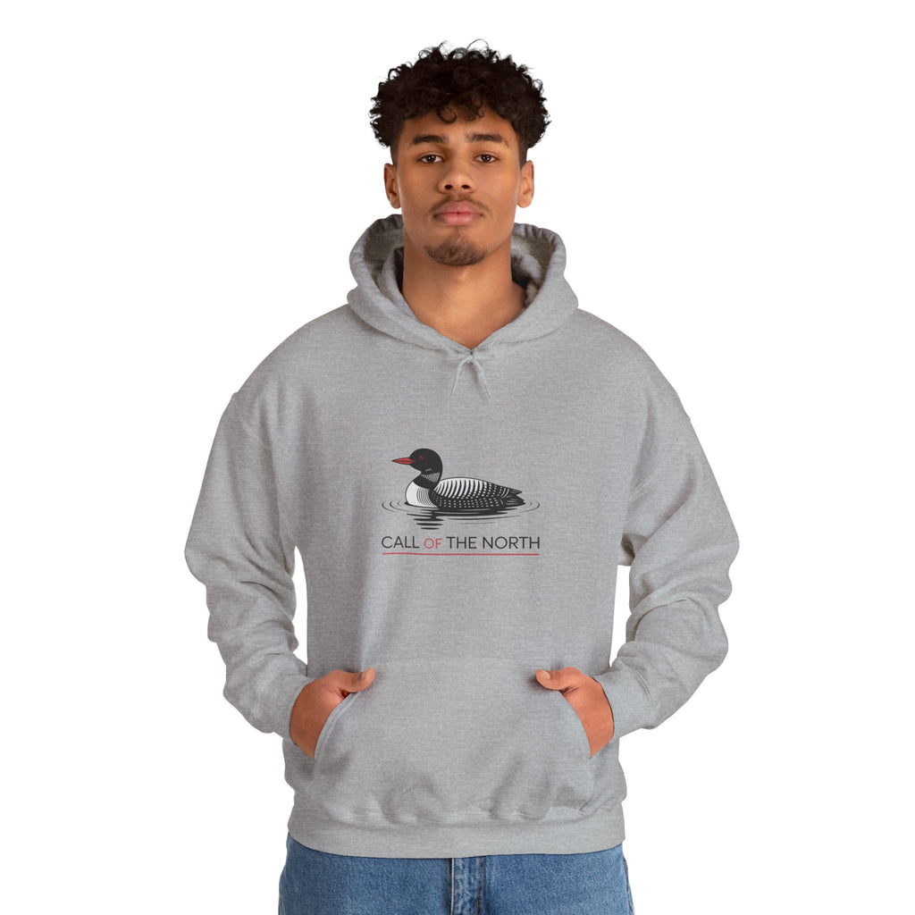 Loon Graphic Hoodie — "Call of the North" Nature Pullover