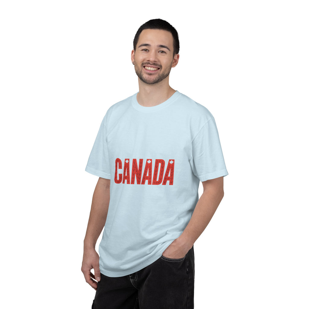 Canada Vintage-Style Graphic T-Shirt — Distressed Maple Lettering