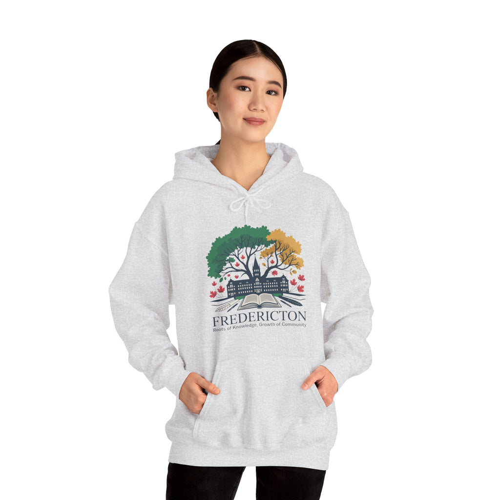 Fredericton Seasonal Tree Hoodie - Cityscape Autumn/Winter Sweatshirt