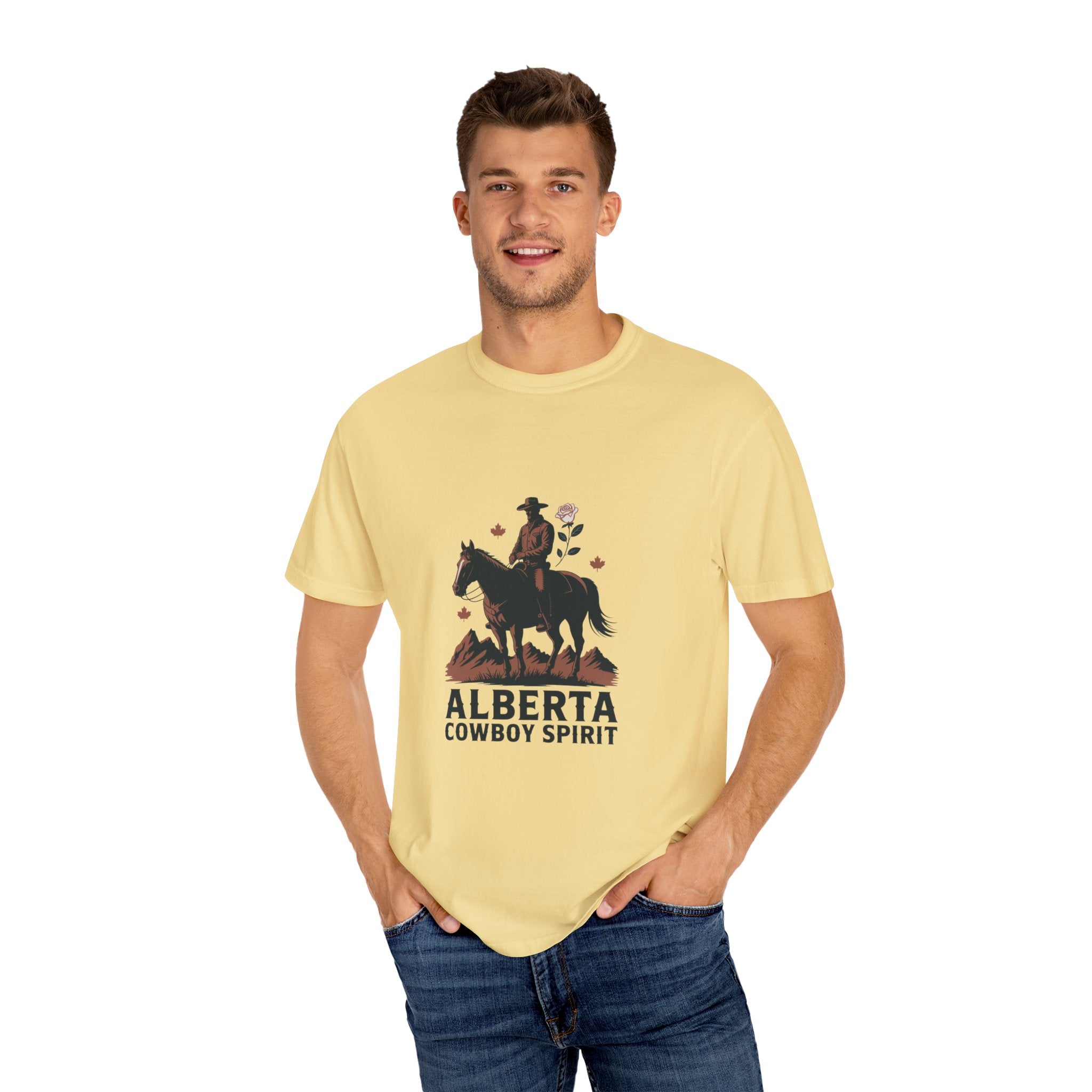 Alberta Cowboy Spirit Unisex Garment-Dyed T-Shirt