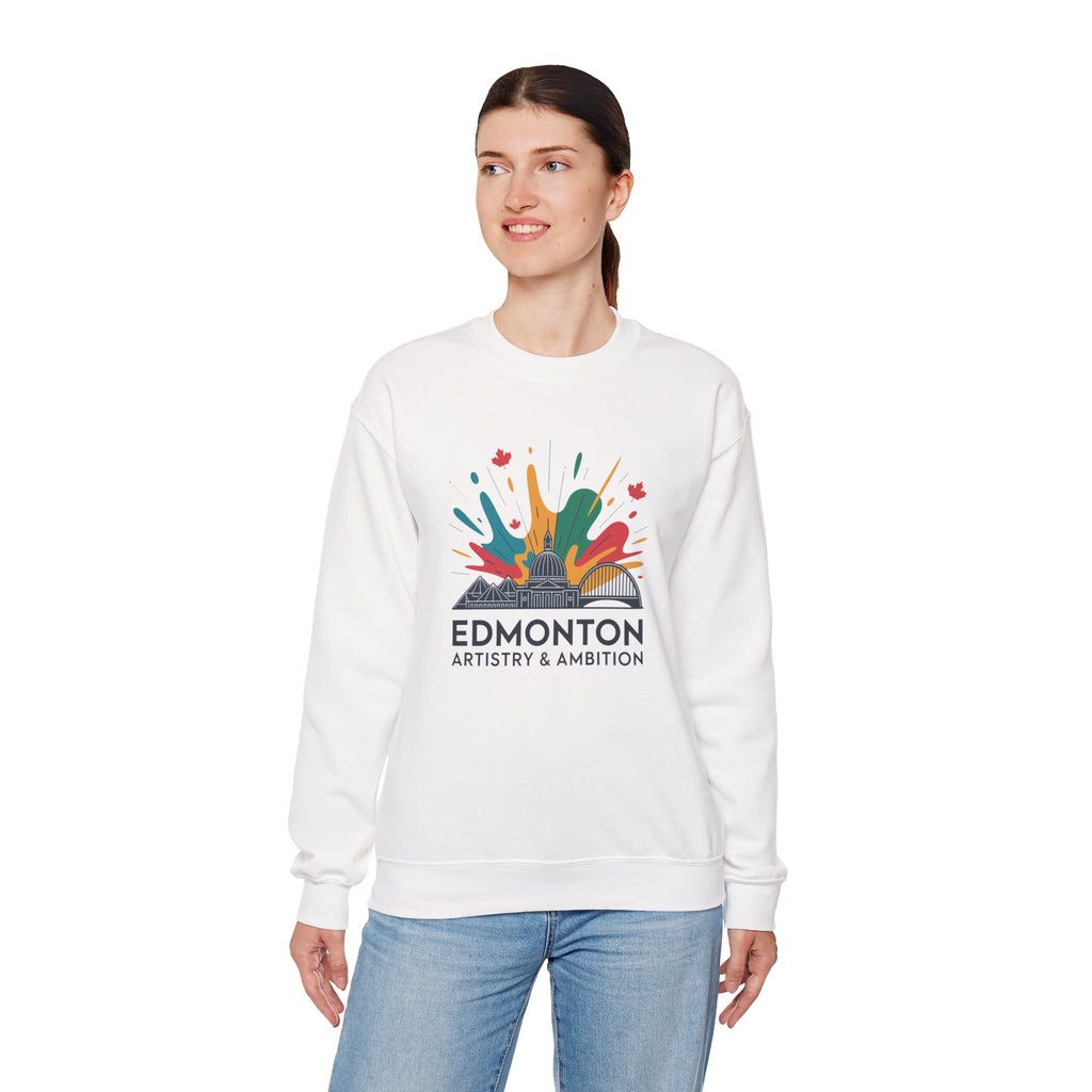 Edmonton Artistry & Ambition Crewneck Sweatshirt — City Arts Graphic Pullover