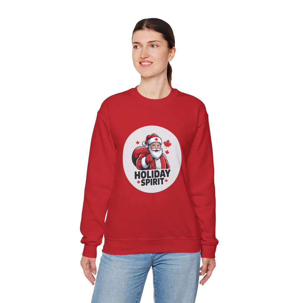 Holiday Spirit Sweatshirt — Santa Claus Christmas Crewneck