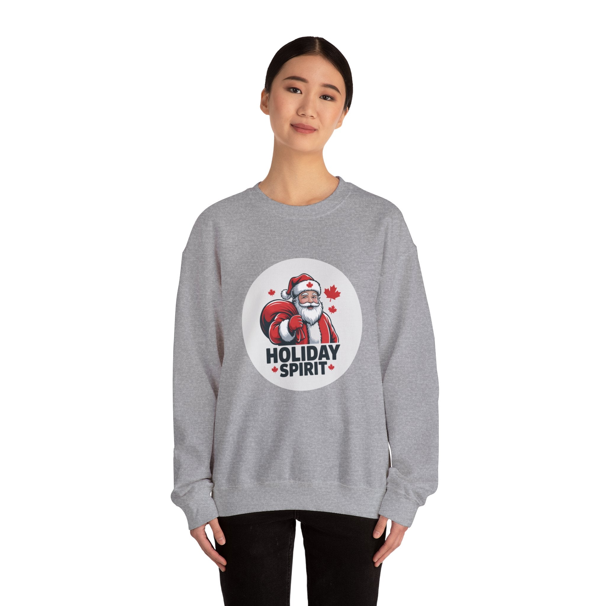 Holiday Spirit Sweatshirt — Santa Claus Christmas Crewneck