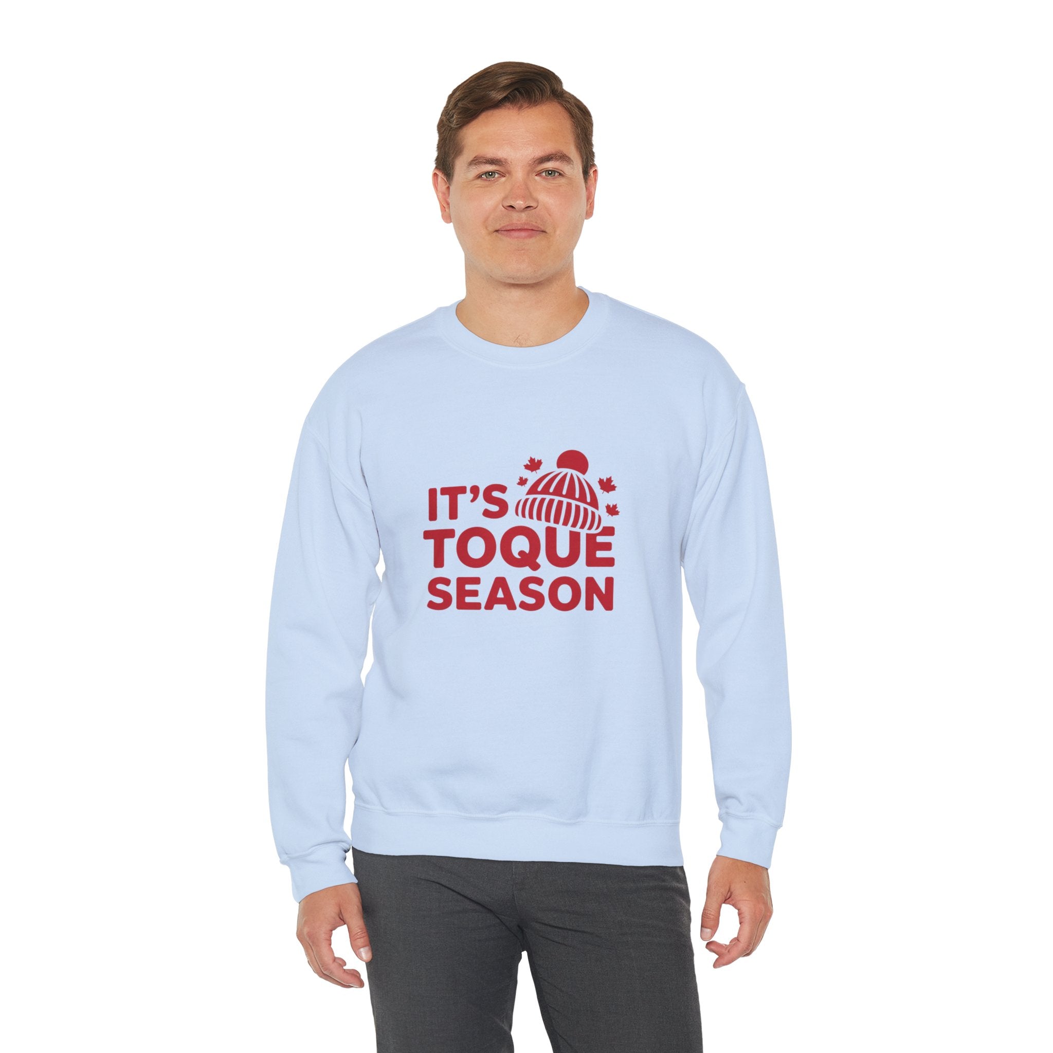 "It's Toque Season" Cozy Winter Crewneck Sweatshirt