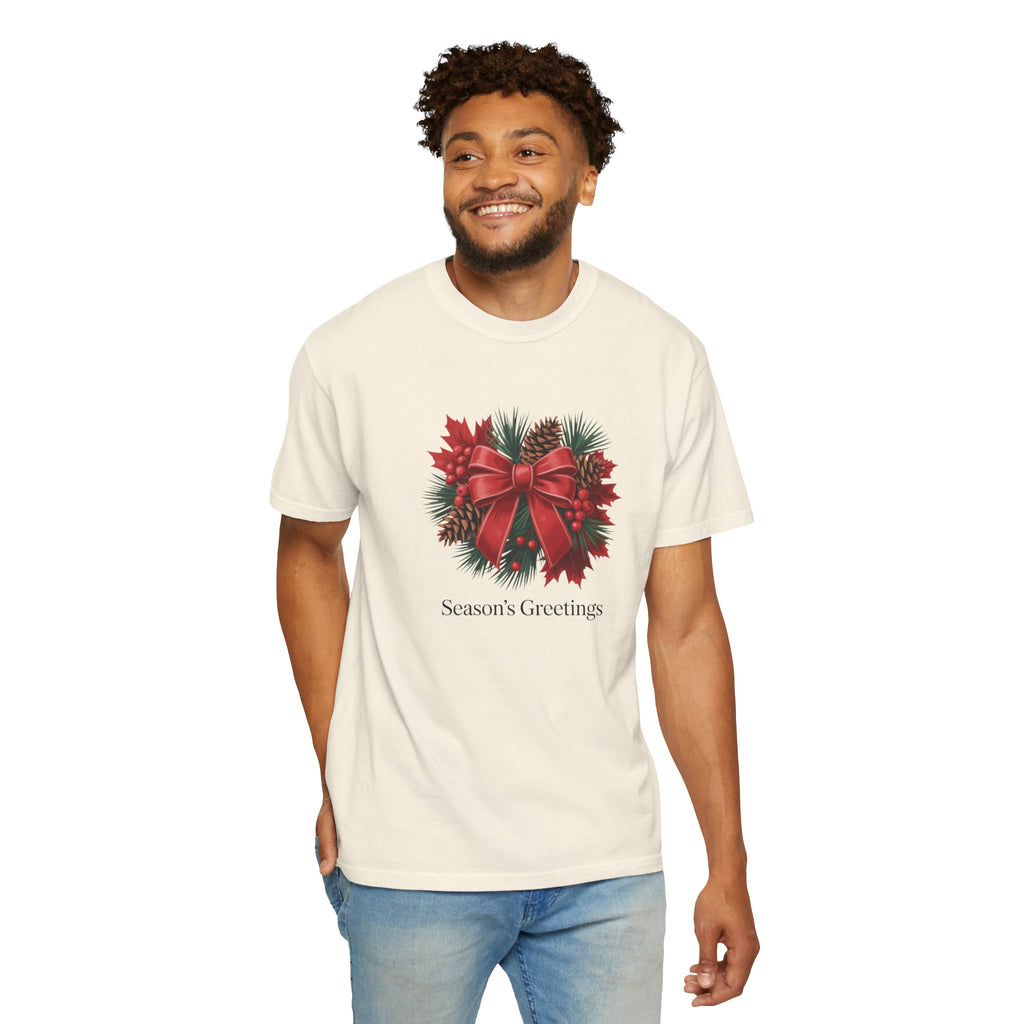 Season's Greetings Christmas Wreath T-Shirt