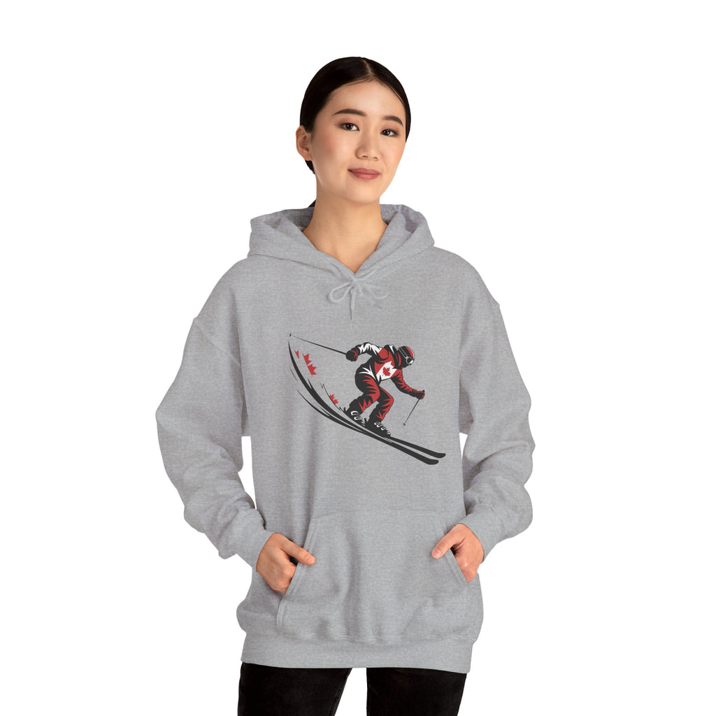 Ski Racer Hoodie – Retro Alpine Skier Graphic Sweatshirt