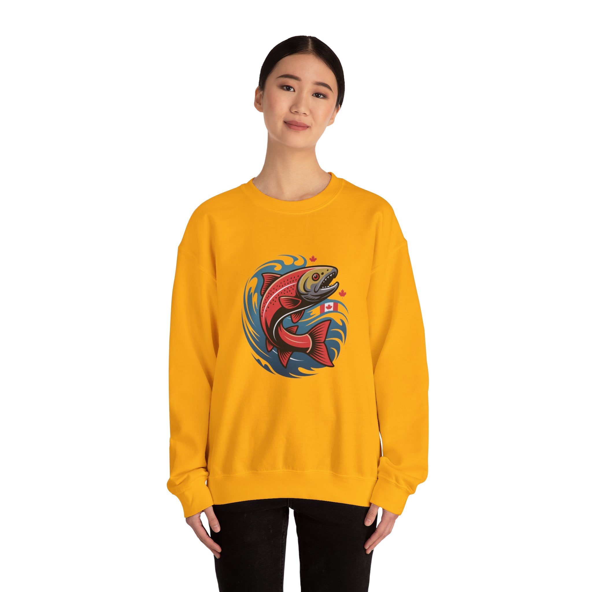 Salmon Wave Sweatshirt – Vintage Fishing Crewneck