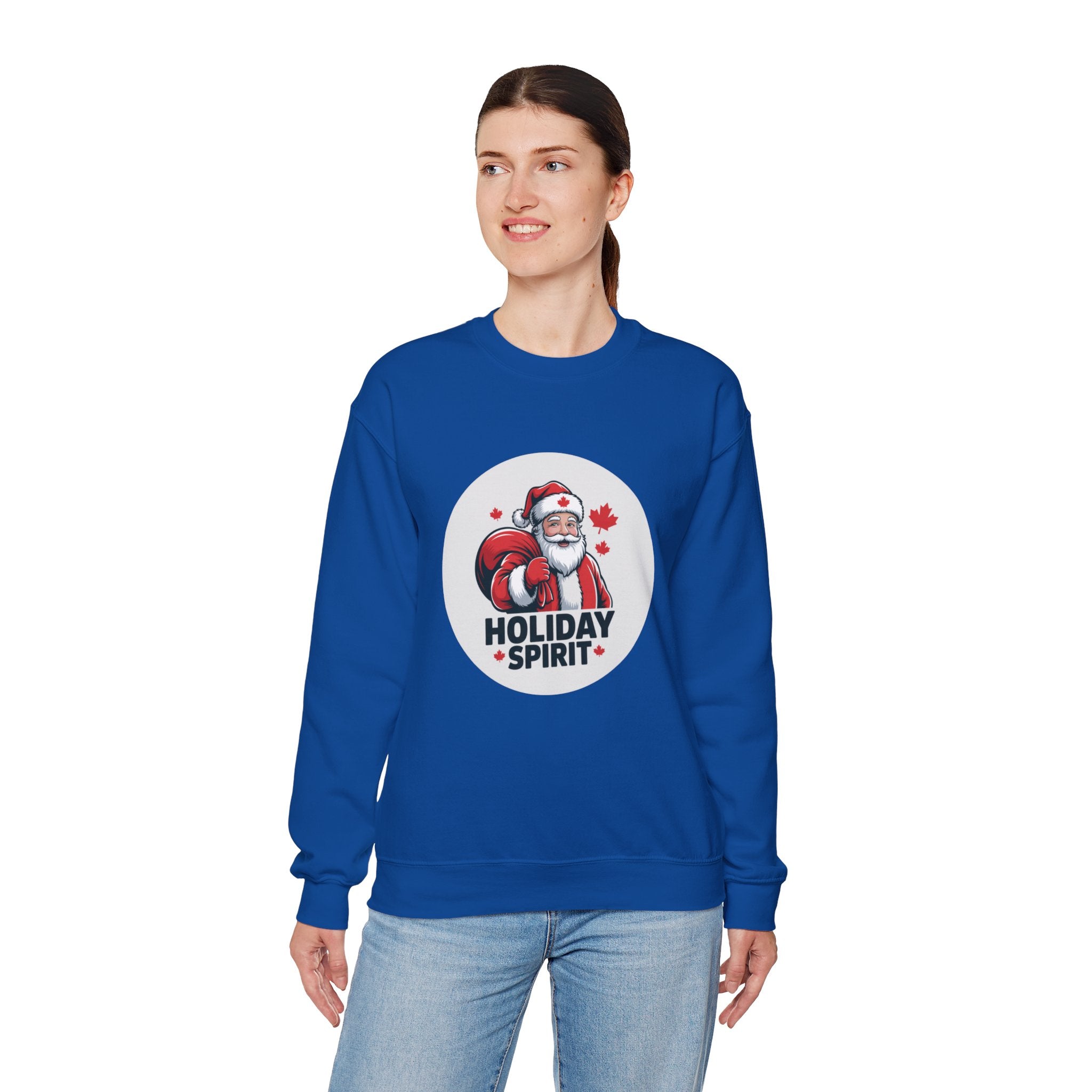 Holiday Spirit Sweatshirt — Santa Claus Christmas Crewneck