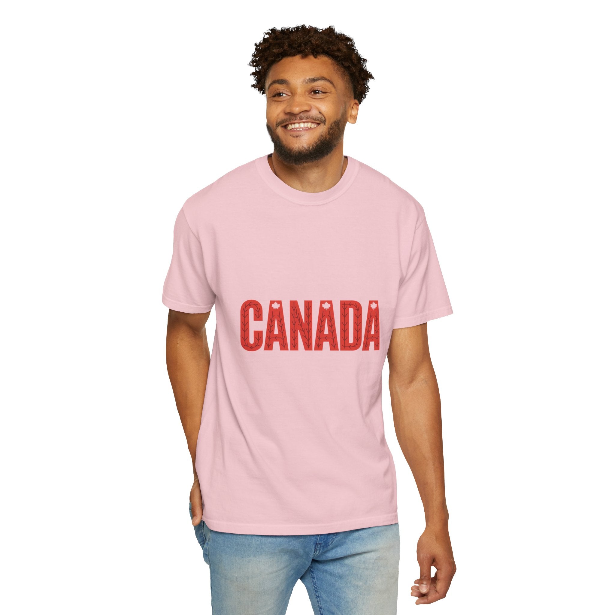 Canada Vintage-Style Graphic T-Shirt — Distressed Maple Lettering