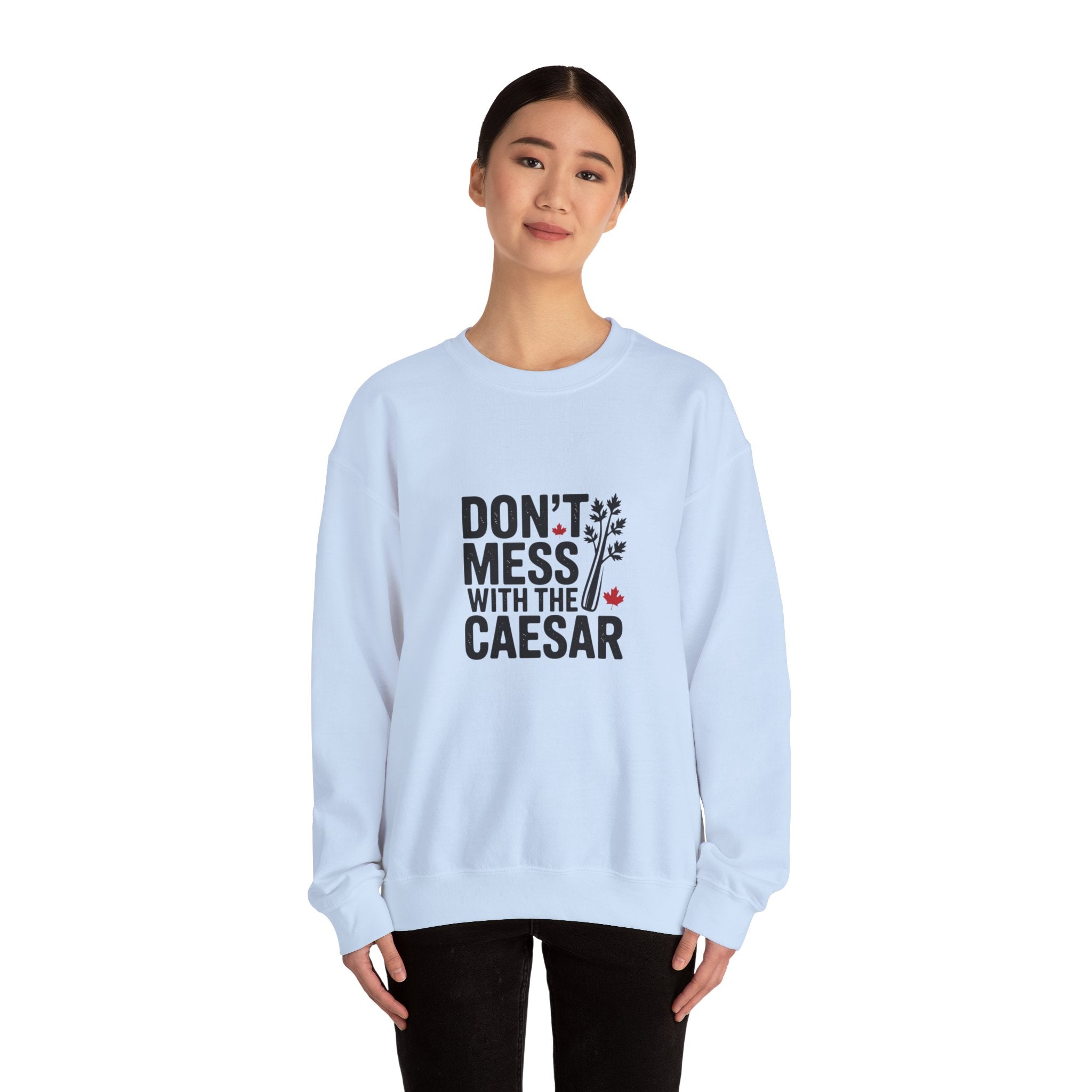 "Don't Mess with the Caesar" Roman Laurel Graphic Crewneck Sweatshirt