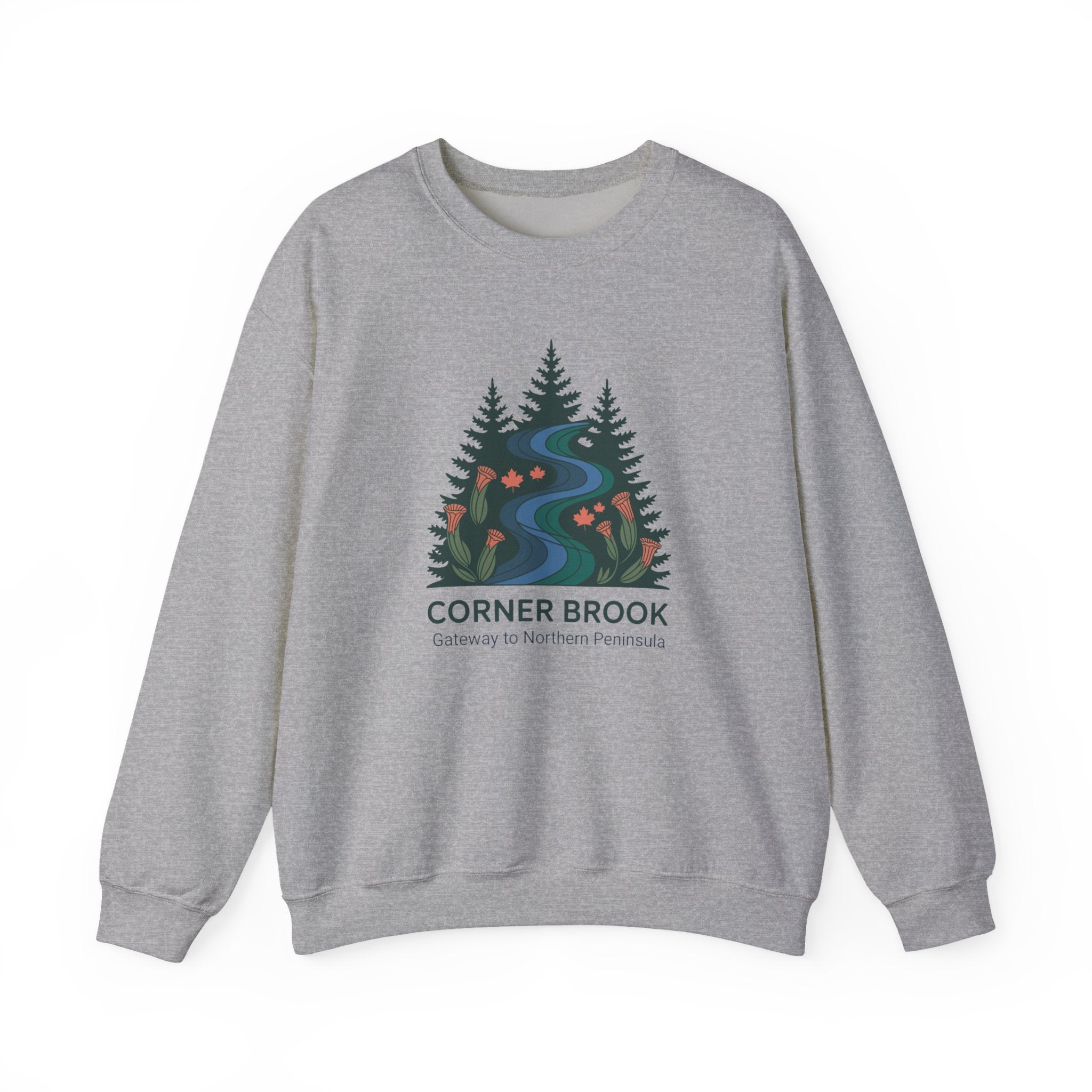 Crewneck Sweatshirt — Corner Brook Scenic River Design