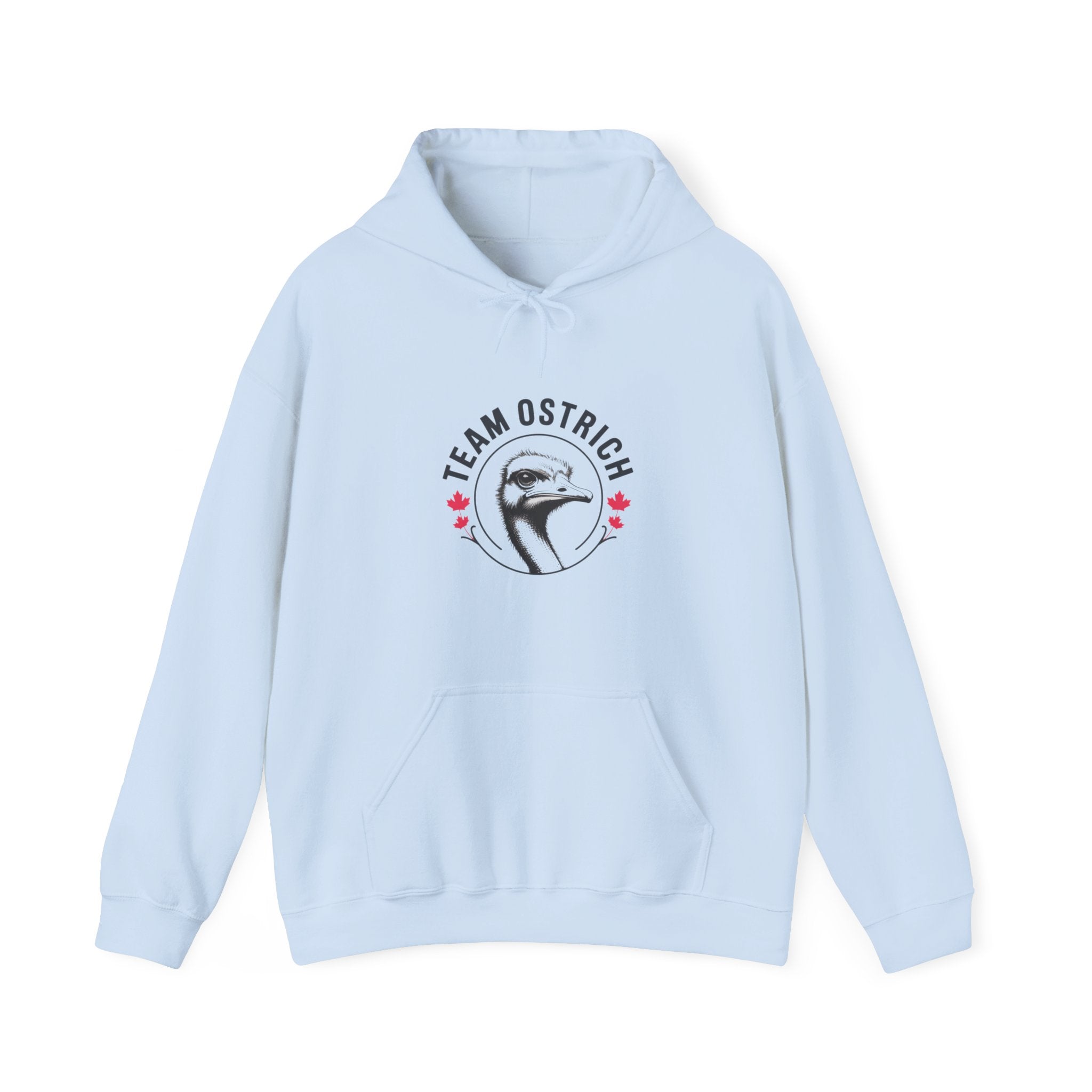 Team Ostrich Hoodie — Retro Animal Logo Pullover