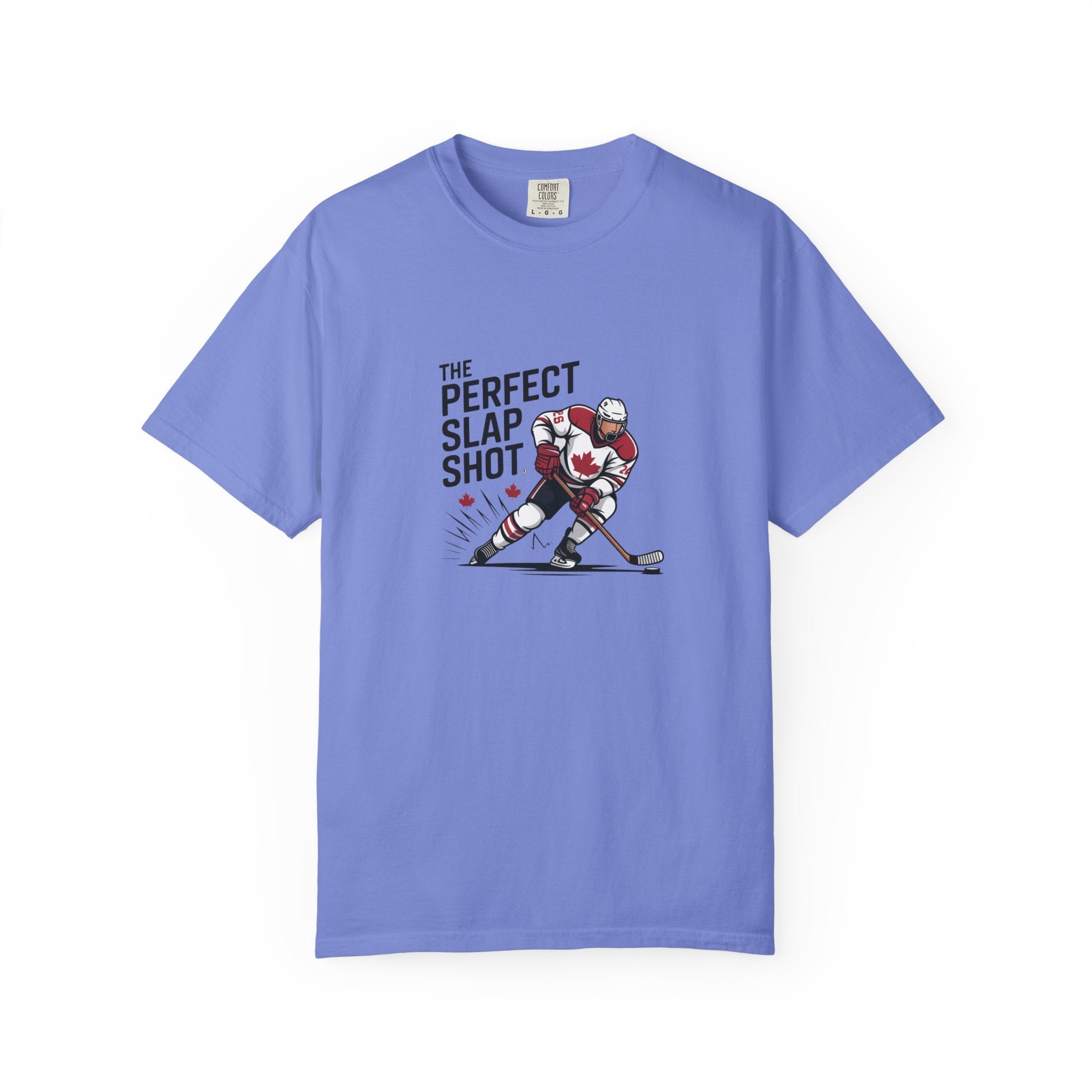 Hockey Slap Shot T-Shirt — “The Perfect Slap Shot” Graphic Tee