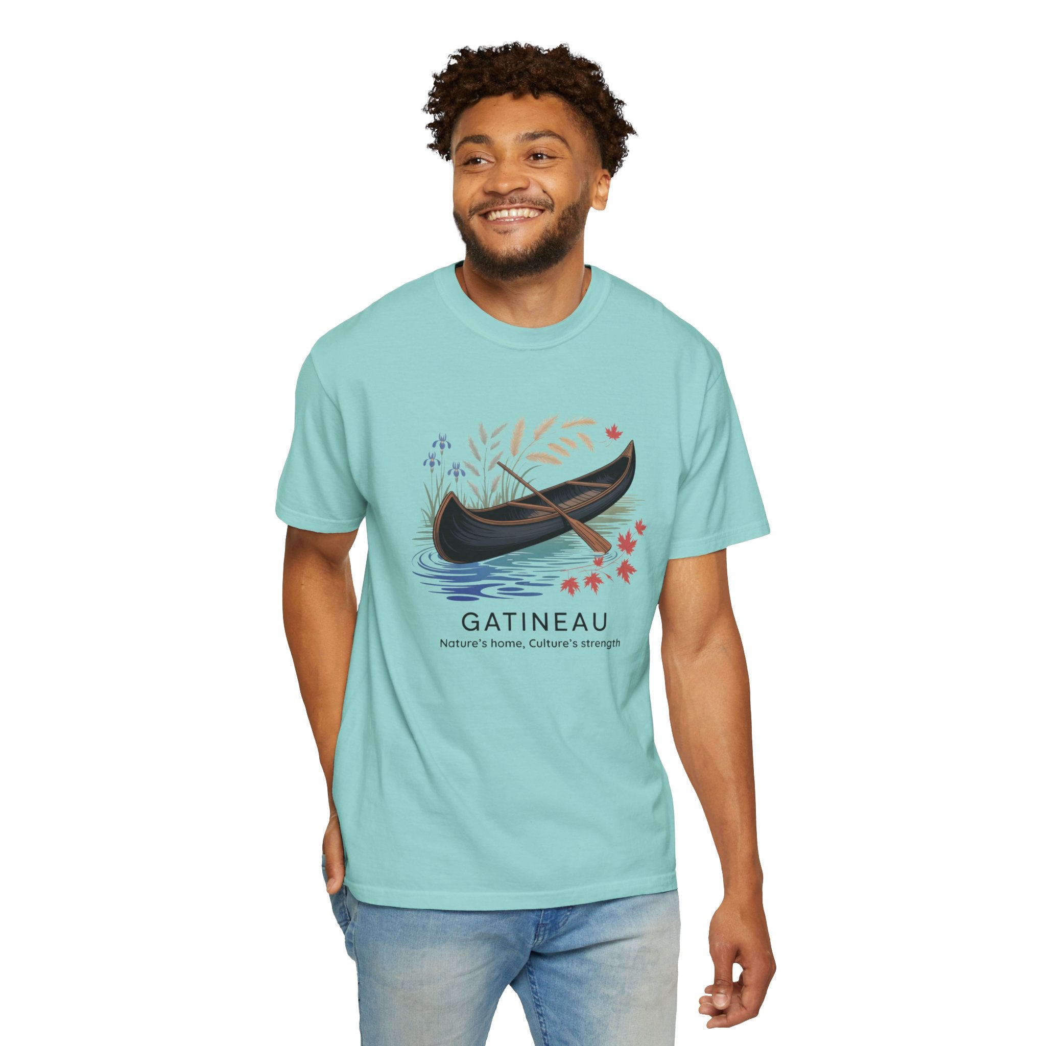 Gatineau Canoe T‑Shirt — Scenic Vintage Canoe Graphic Tee
